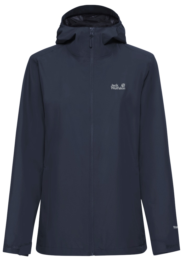 Jack Wolfskin Regenjacke »OUTROVERT 2L JKT W« mit Kapuze wasserdicht, atmungsaktiv, Übergangsjacke