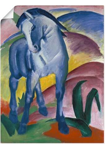 Artland Wandbild »Blaues Pferd I. 1911.«, Haustiere, (1 St.), in vielen Größen &... kaufen