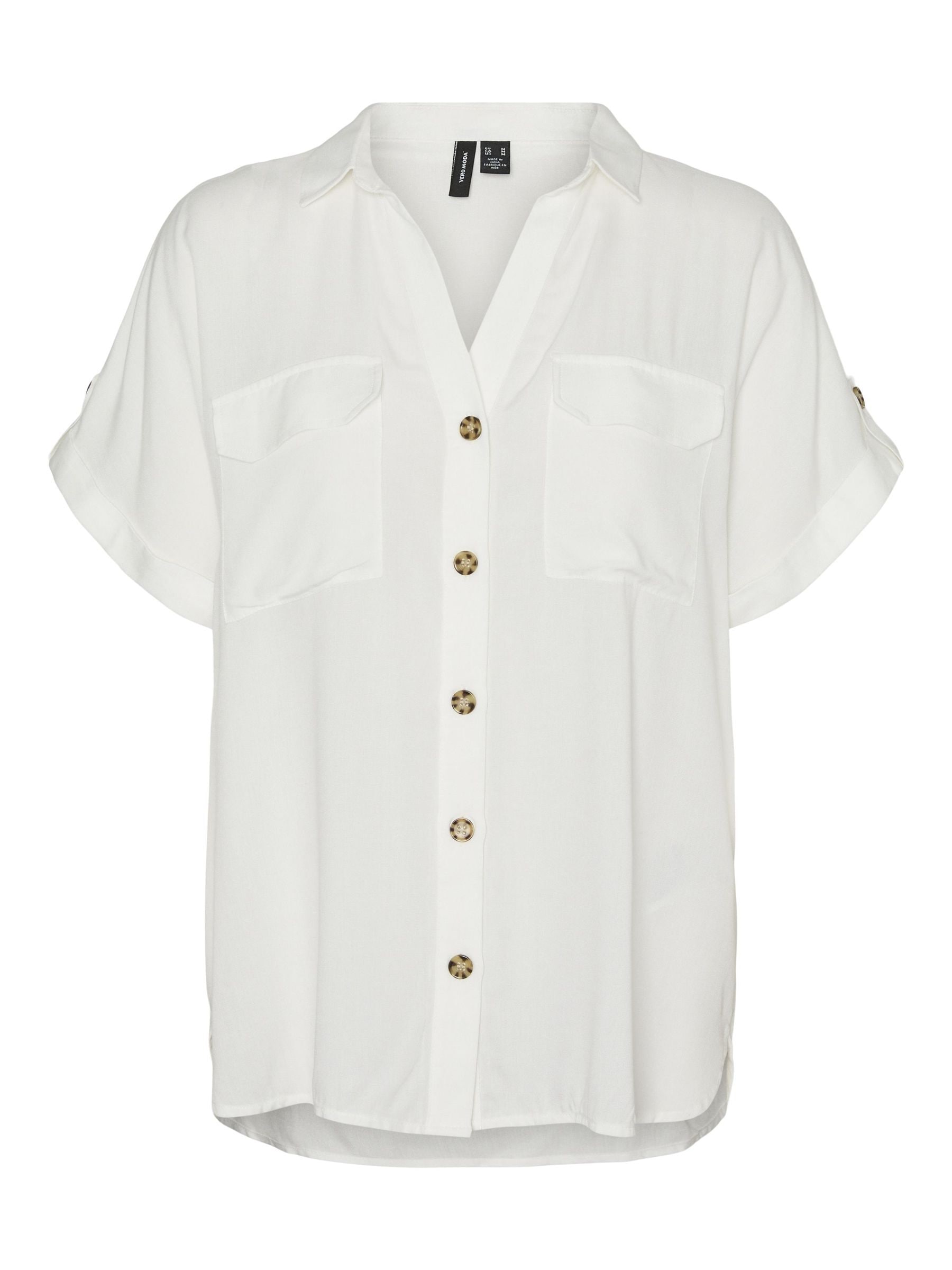 Vero Moda Hemdbluse »VMBUMPY S/S SHIRT WVN GA NOOS«