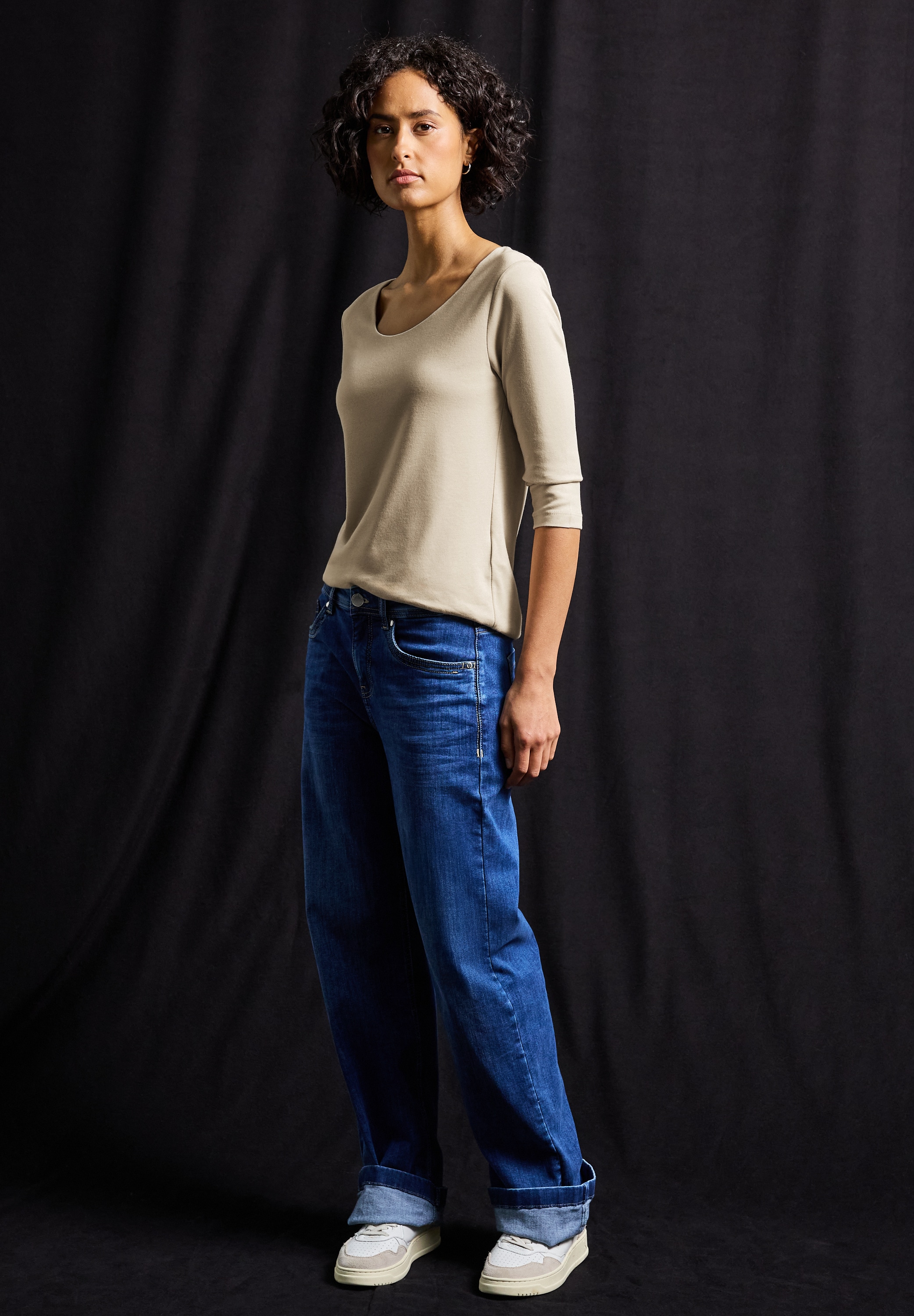 STREET ONE 3/4-Arm-Shirt »Style Pania«, im Basic-Style