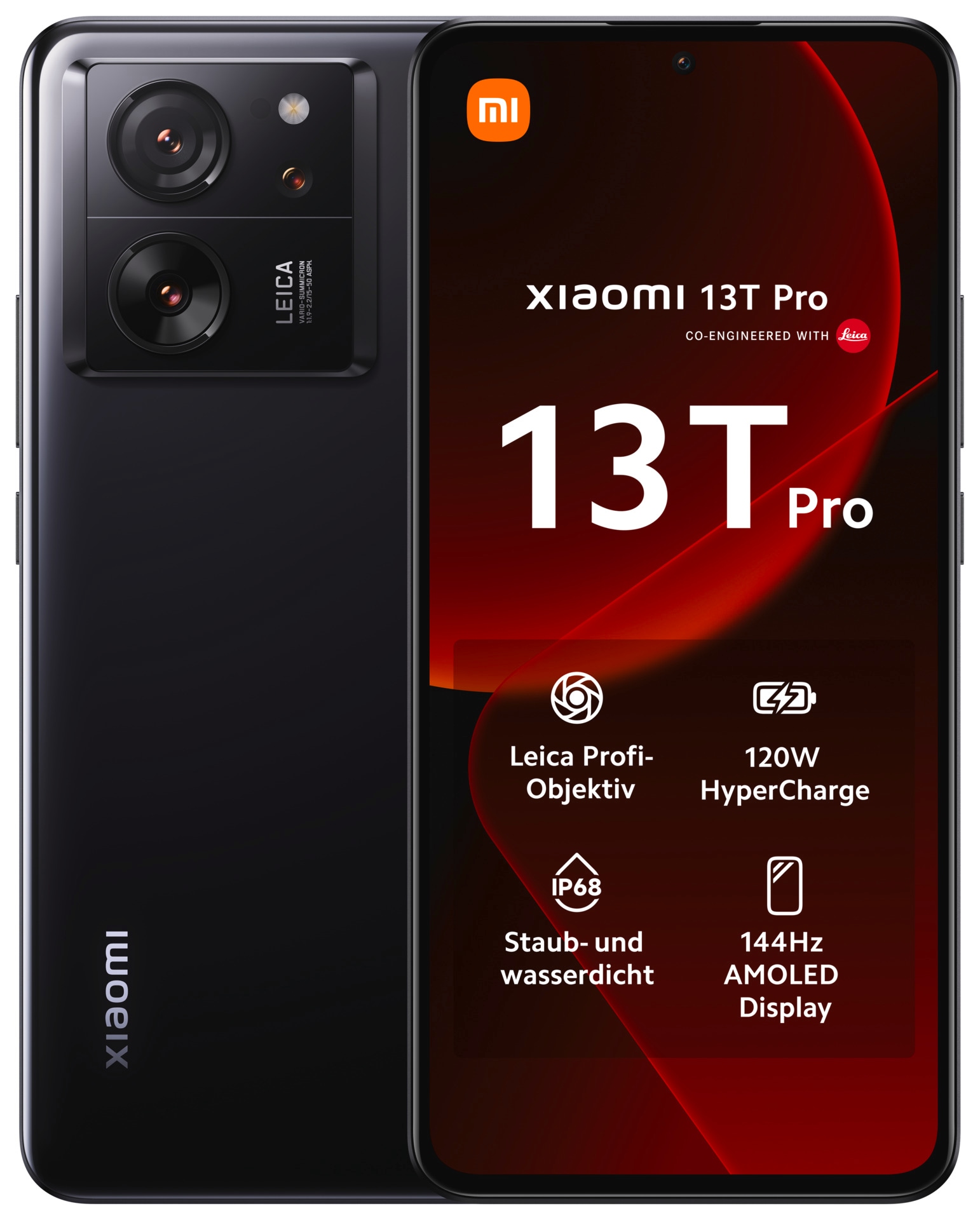 Smartphone »13T Pro mit 12GB RAM + 512GB internem Speicher«, Schwarz, 16,94 cm/6,67...