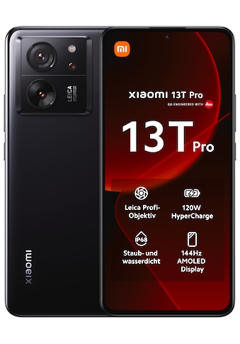 Smartphone »13T Pro mit 12GB RAM + 512GB internem Speicher«, Schwarz, 16,94 cm/6,67...