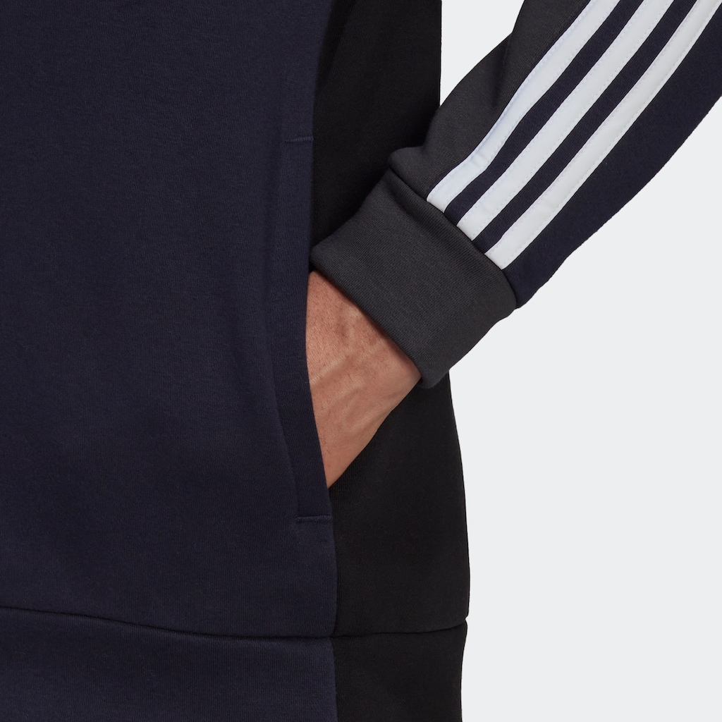 adidas Sportswear Kapuzensweatshirt »ESSENTIALS COLORBLOCK FLEECE KAPUZENJACKE«