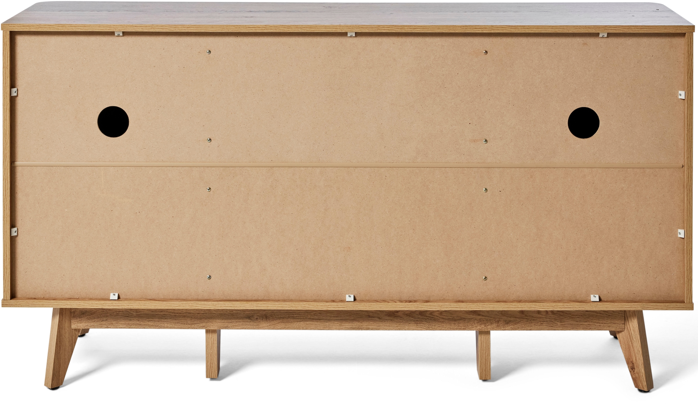 Jahnke Sideboard »WAVE SB 150«, (1 St.), Sideboard, Retro-Stil, Front in Wellendesign, Breite ca. 150 cm