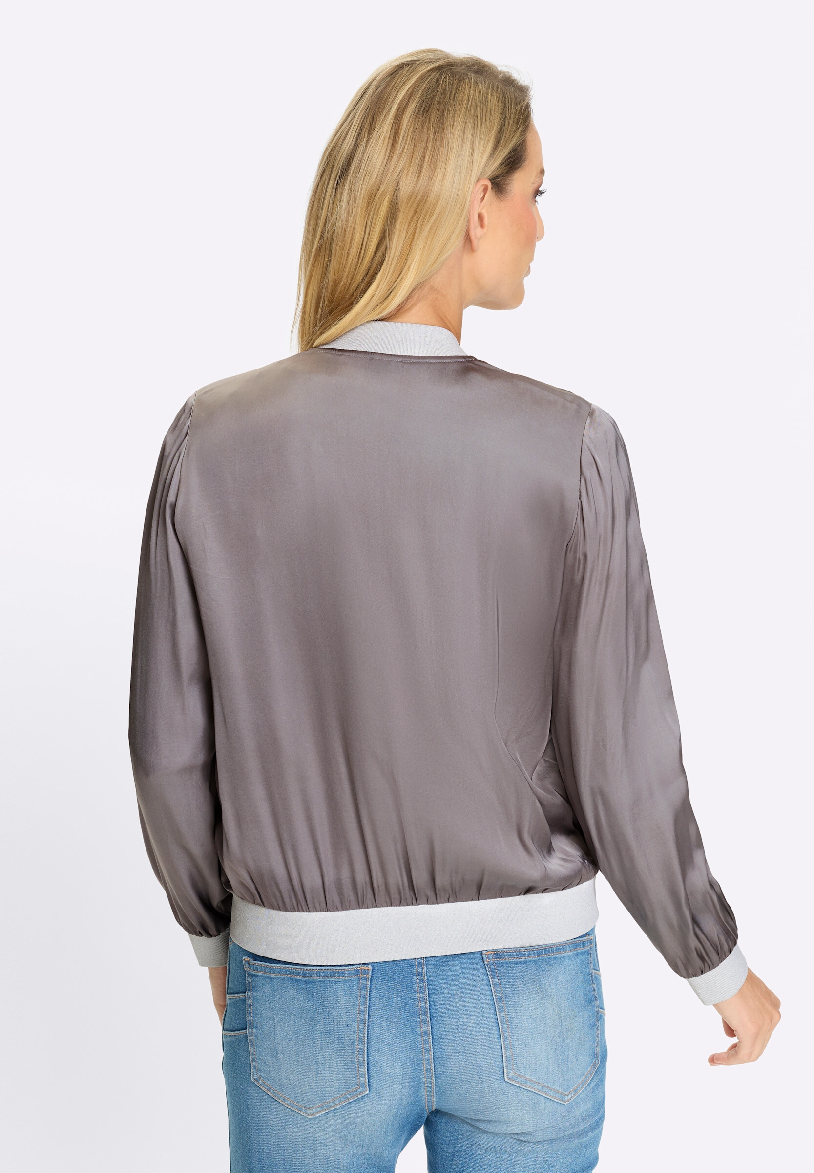 heine Blusenblazer »Blusen-Blouson Blouson mit 2-Wege-Reißverschluss«
