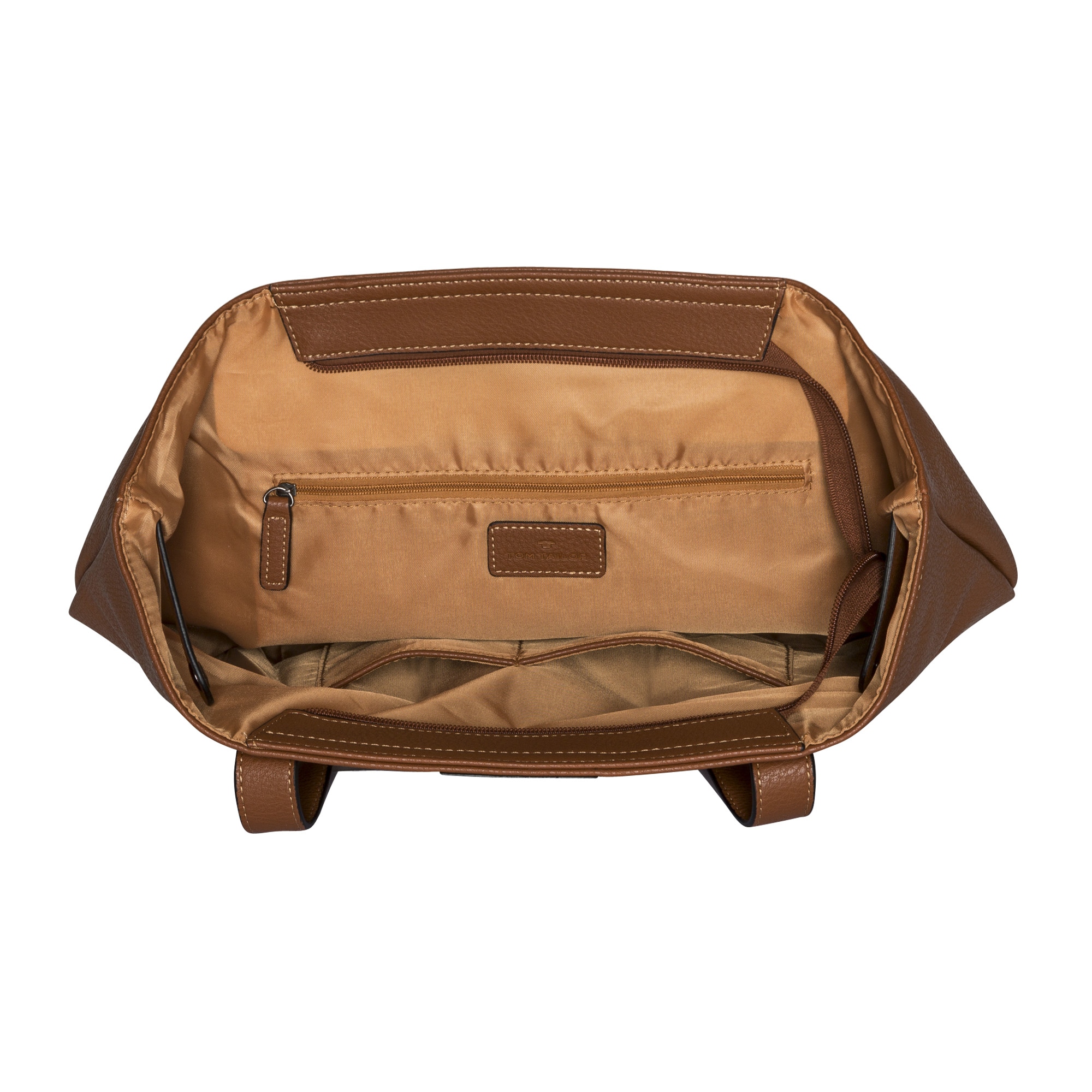 TOM TAILOR Shopper »Miri zip«, aus griffigem Lederimitat mit praktischen flachen Handgriffen