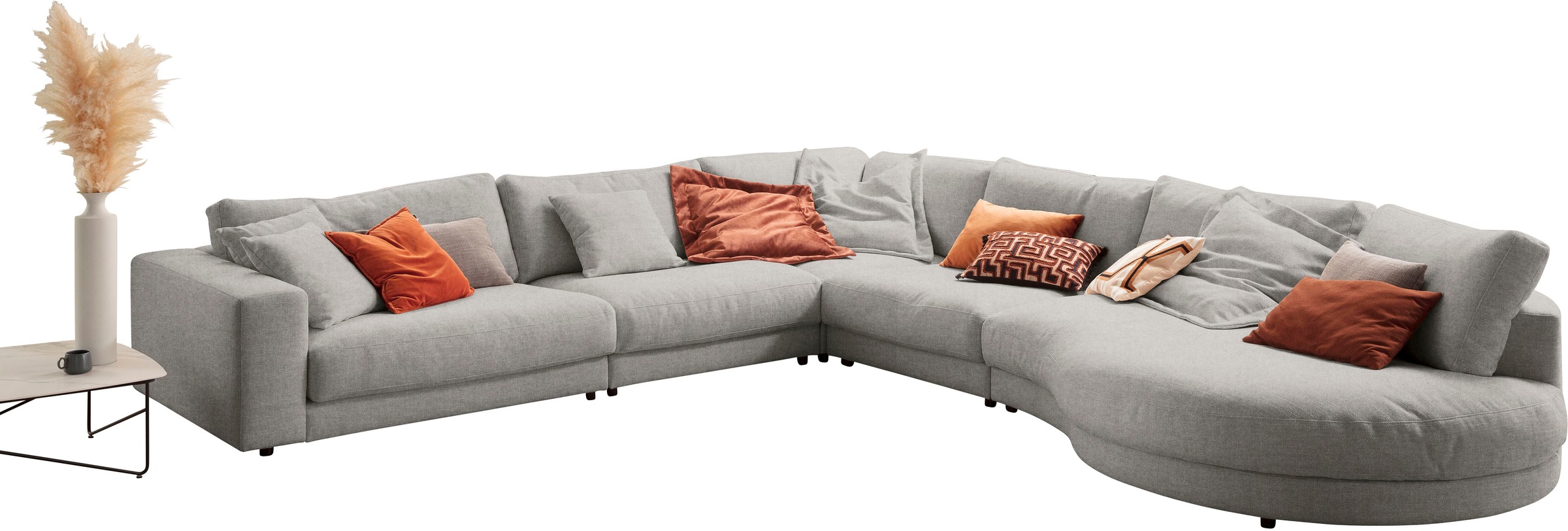 3C Candy Ecksofa »Enisa II, bequem und komfortabel,  Mega Familiensofa, L-Form« incl. 3 Flatterkissen, wahlweise mit Flecken-Schutz-Bezug Easy care