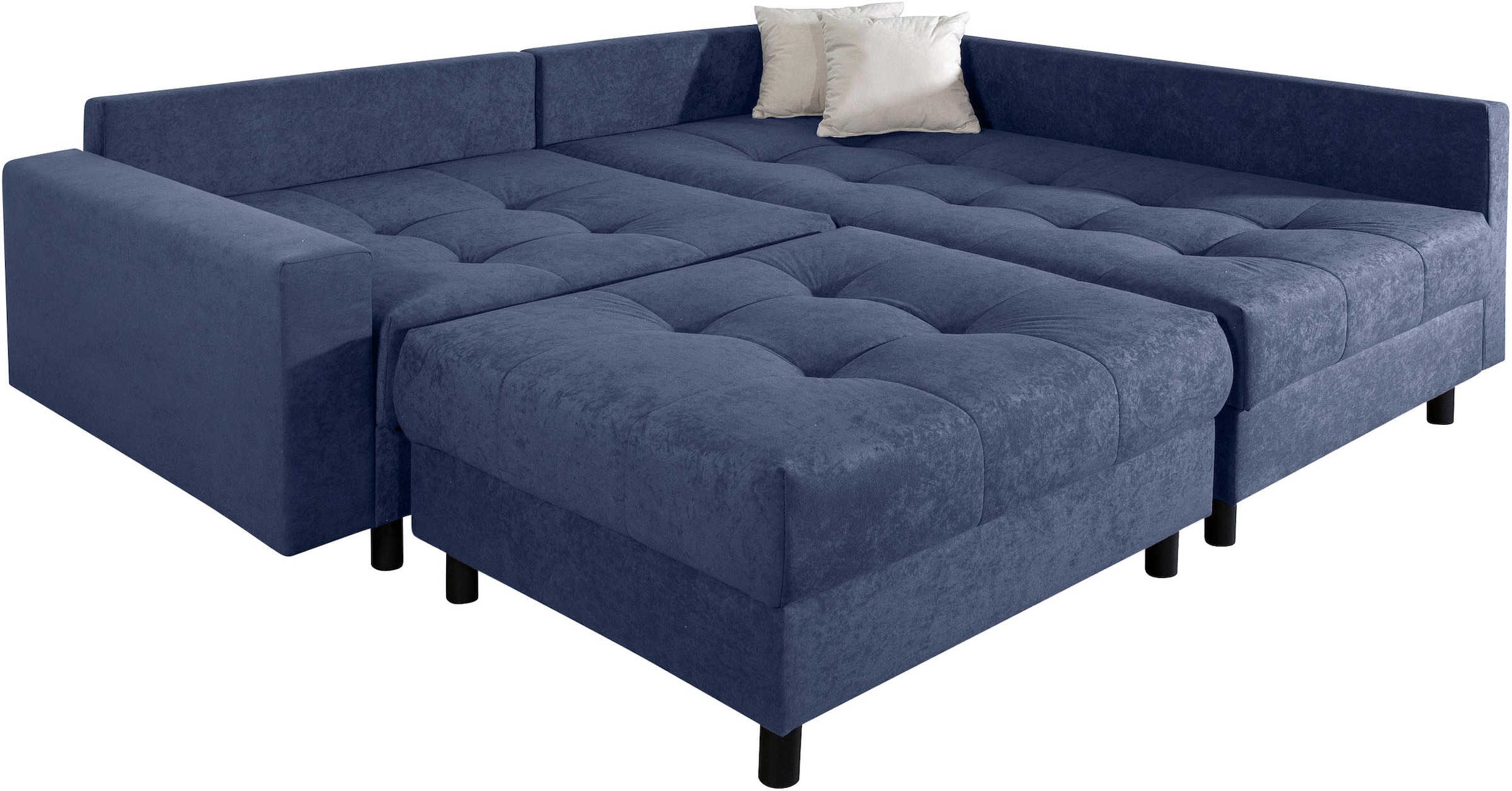 Home affaire Ecksofa »Toni L-Form«, Ottomane beidseitig montierbar, Federkern-Polsterung
