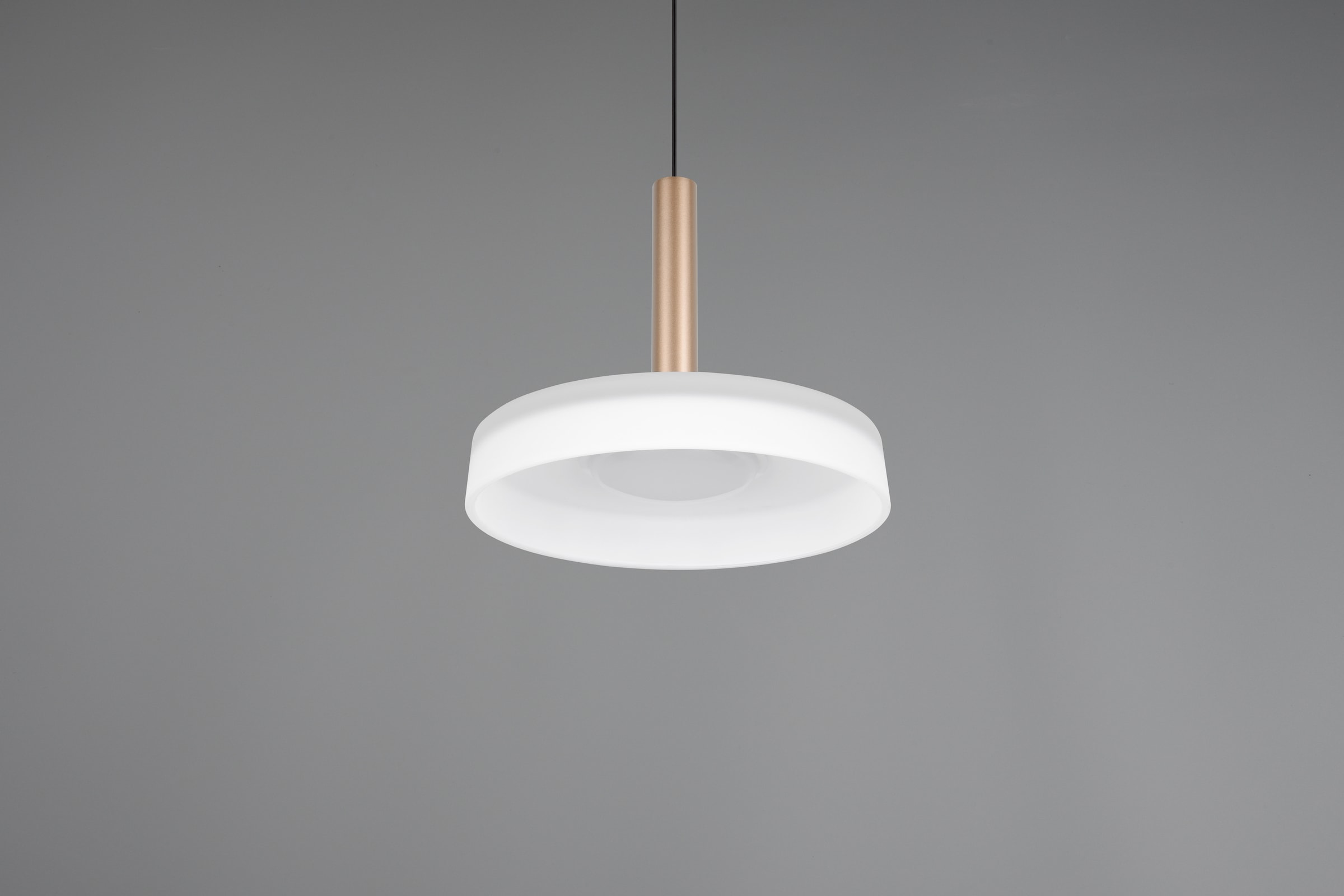 TRIO Leuchten LED Pendelleuchte »CELESTE dimmbare LED Hängelampe aus Metall und Glas, 10W 1100 Lumen« LED-Board 1 Stk. Warmweiß einfach höhenverstellbar von 50-200 cm, Ø 22cm, 3-Stufen Dimmfunktion