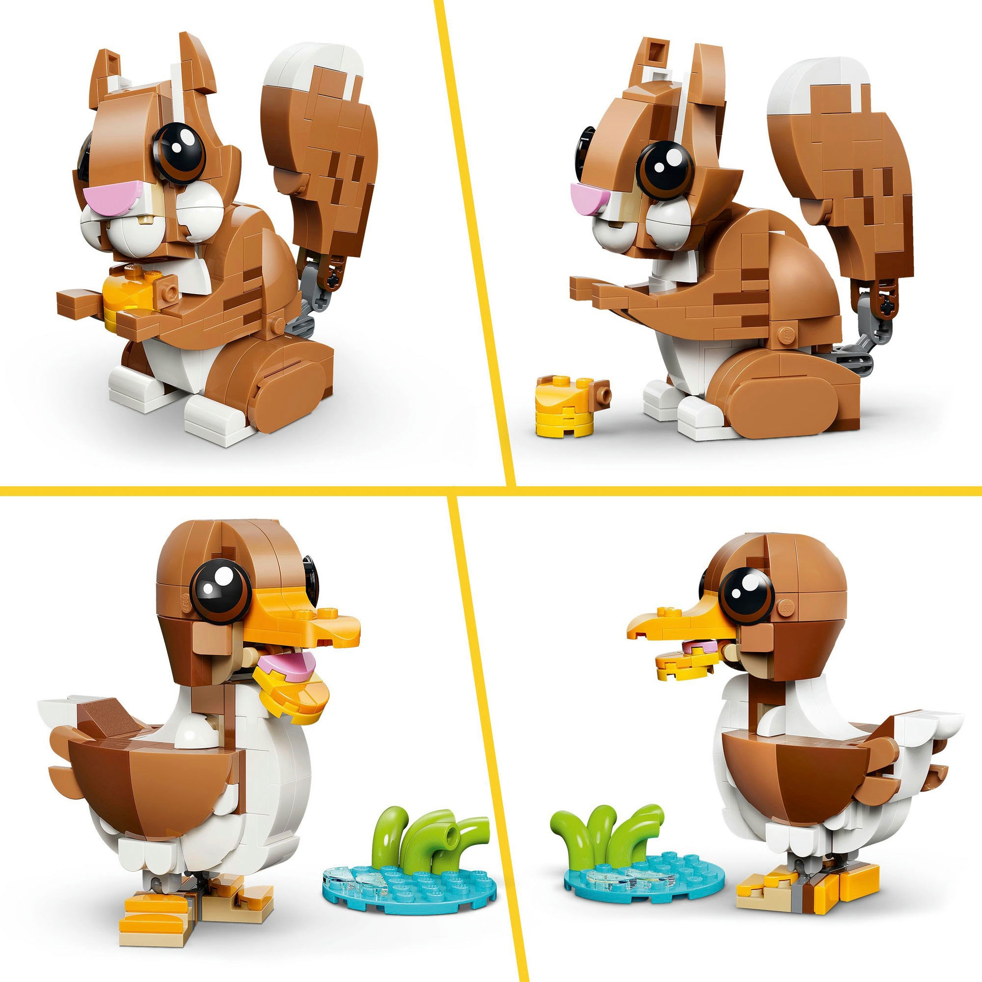 LEGO® Konstruktionsspielsteine »Niedliche Tiere: Verspielter Welpe (31382), LEGO Creator« Made in Europe