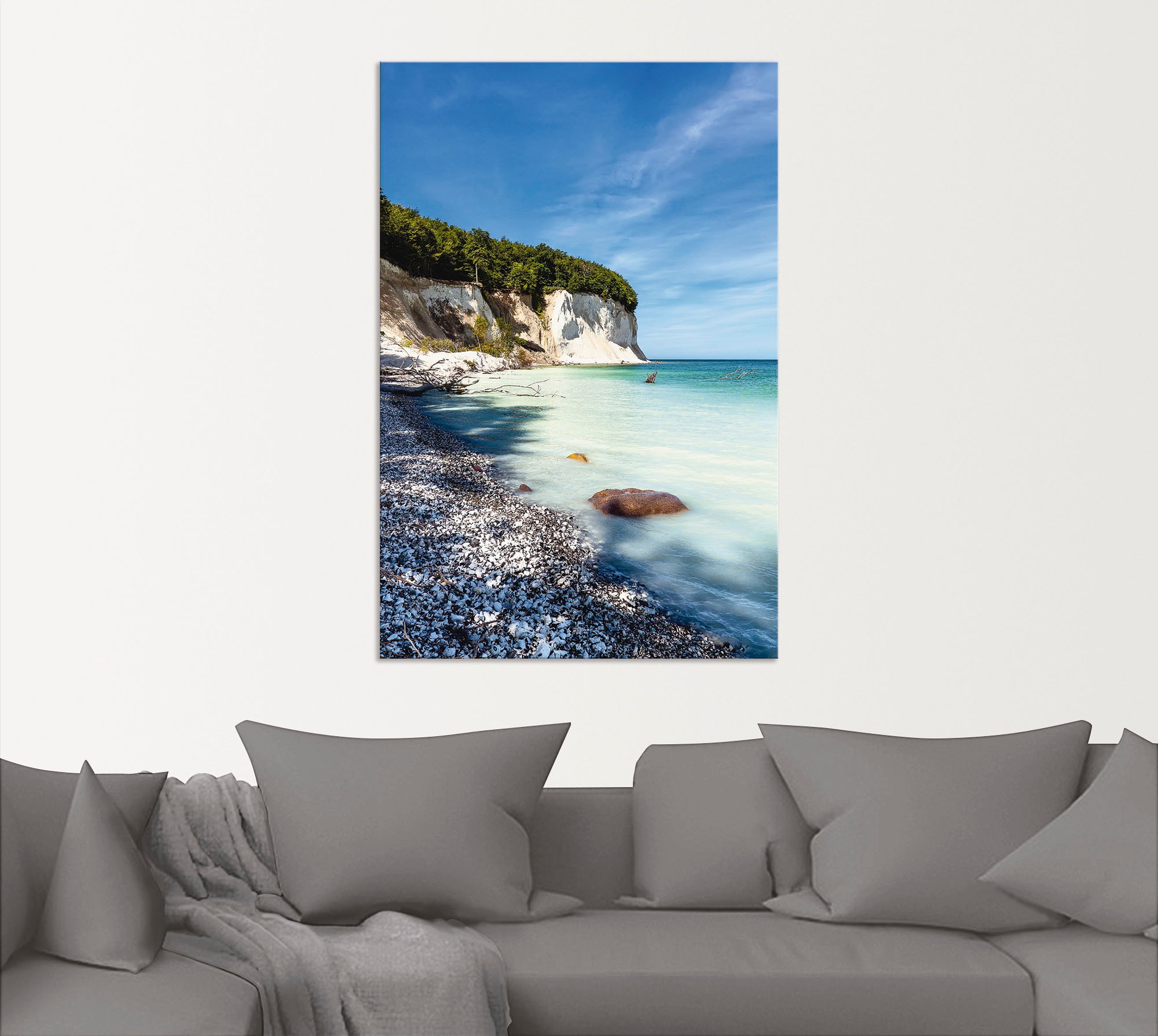 Artland Wandbild »Kreidefelsen auf der Insel Rügen III« Küste 1 Stk. tlg. für Innen- und Außenbereich geeignet, Outdoorbild