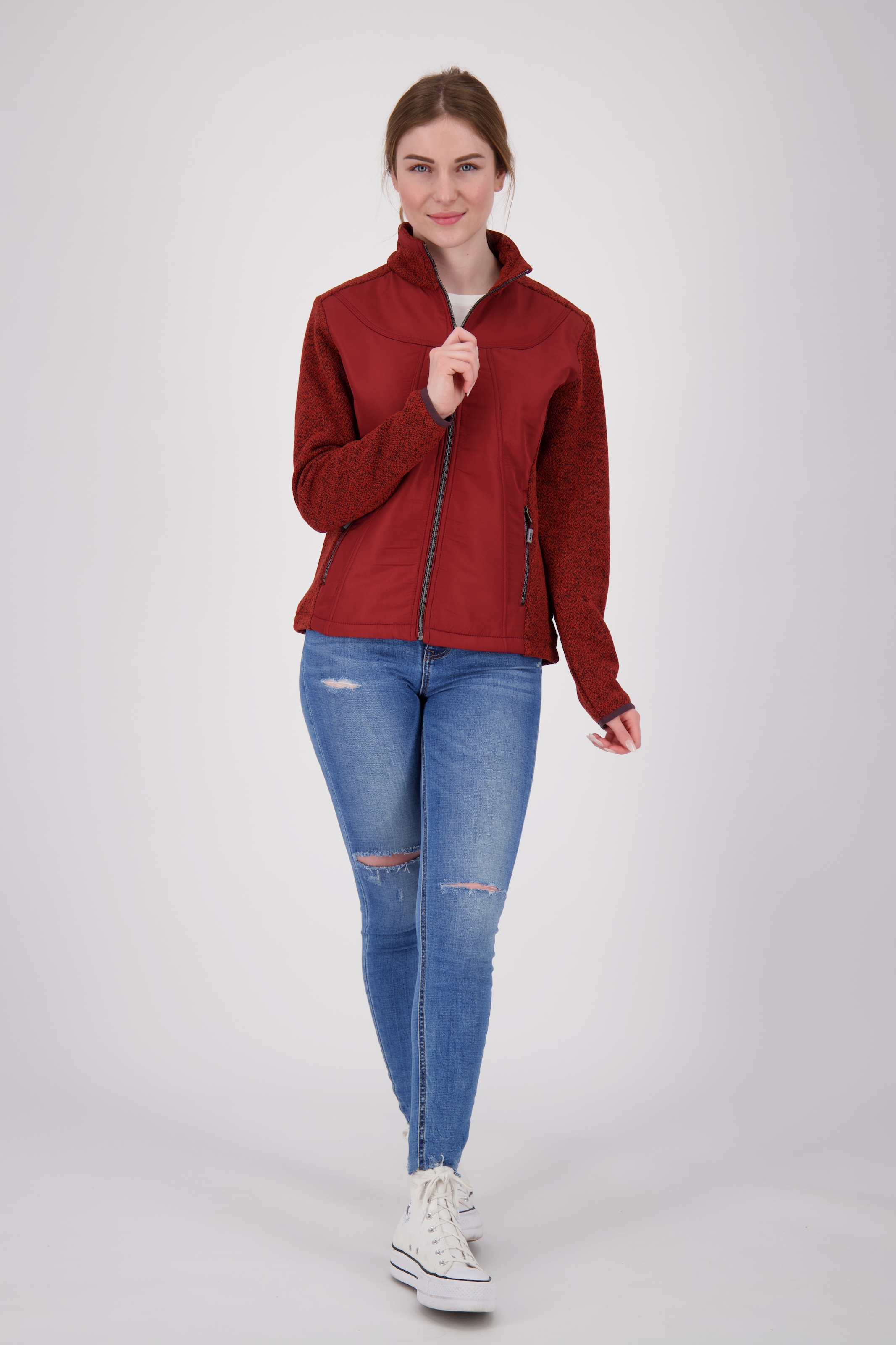 DEPROC Active Strickfleecejacke »LAKE RODELL WOMEN«, auch in Großen Größen erhältlich