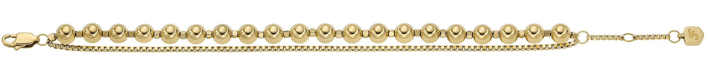Fossil Armband »Schmuck Geschenk Edelstahl ALL STACKED UP BEADS, JF04751710«