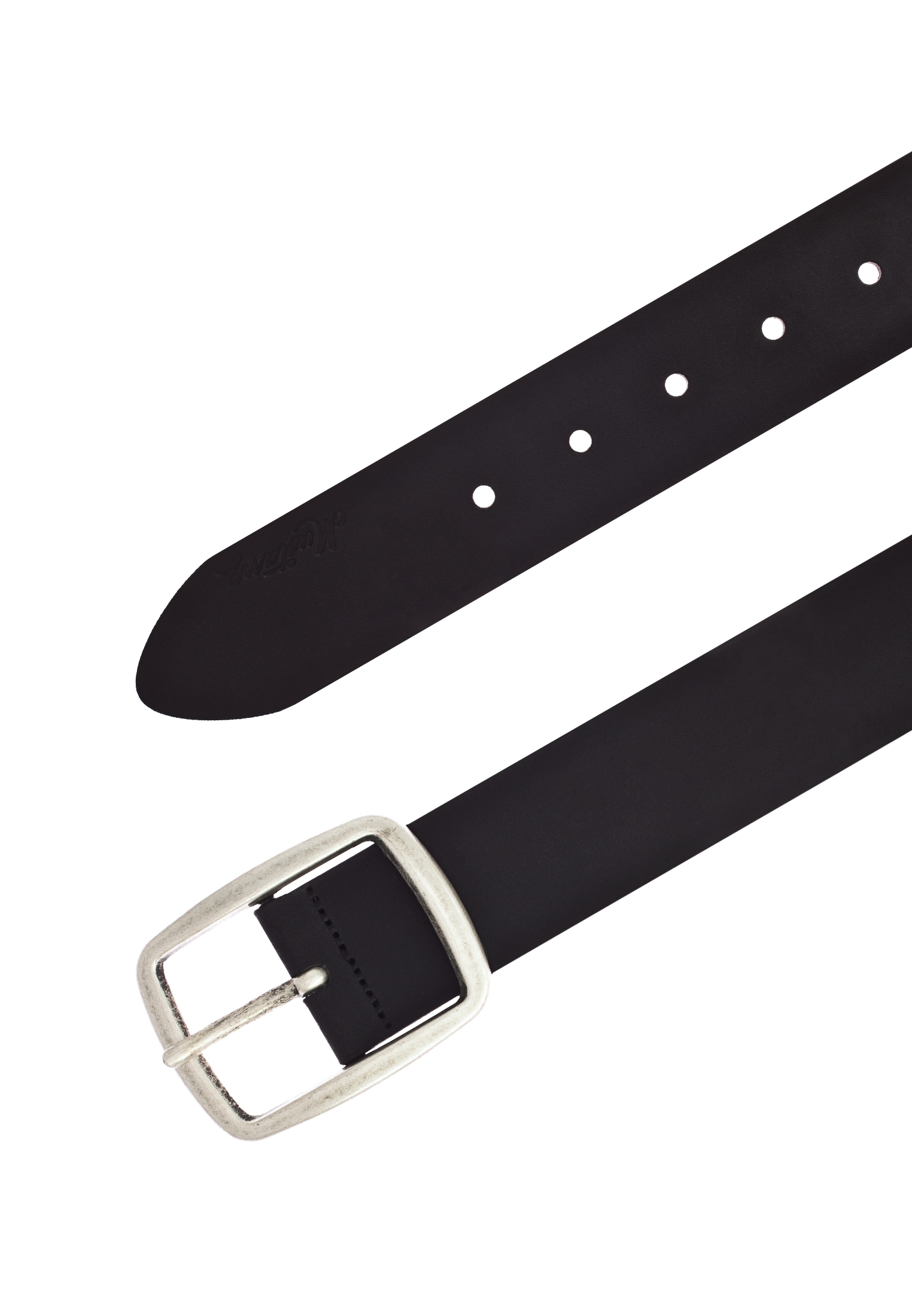 MUSTANG Ledergürtel, Pull-Up-Leder mit Vintagecharakter, 4 cm