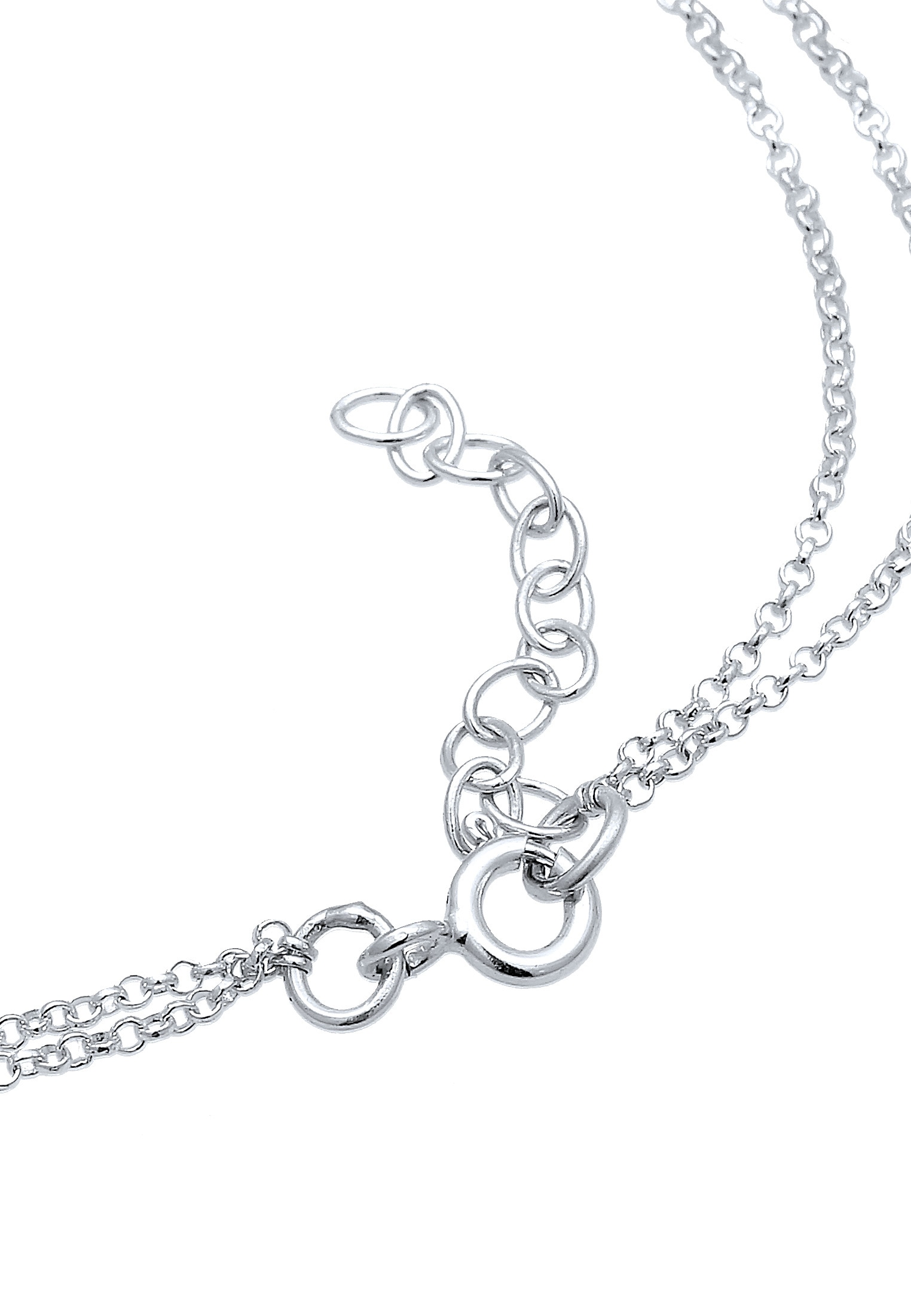 Elli Armkette »Armband Layer Zirkonia 925 Sterling Silber«