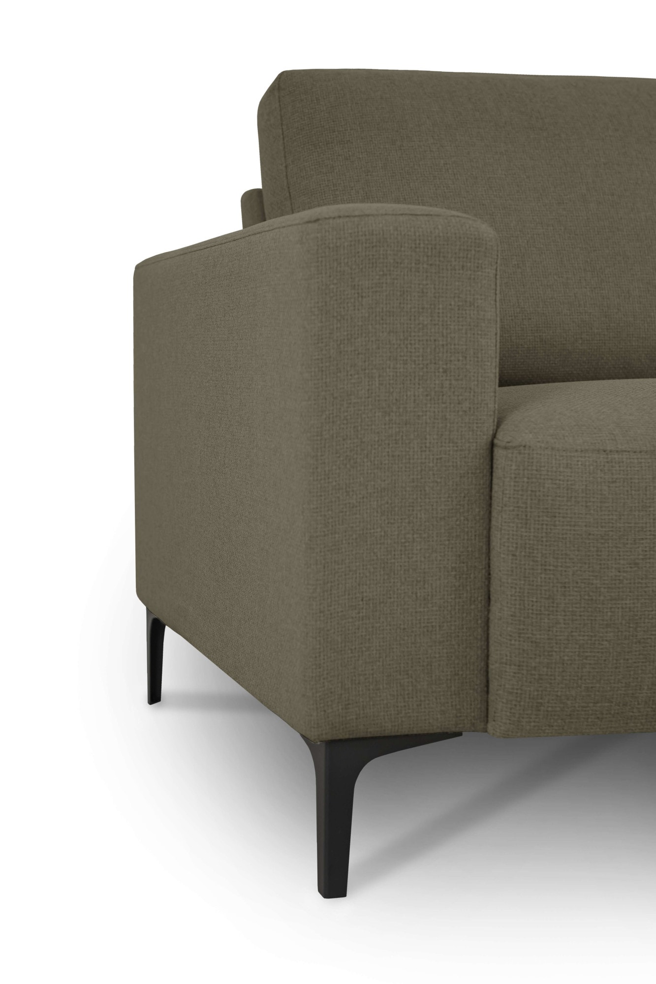 Home affaire Ecksofa »Tournon, L-Form, Breite 262 cm, Webstoff, Chenille«, Designsofa im nordischen Stil, Wellenunterfederung, Metallfüße