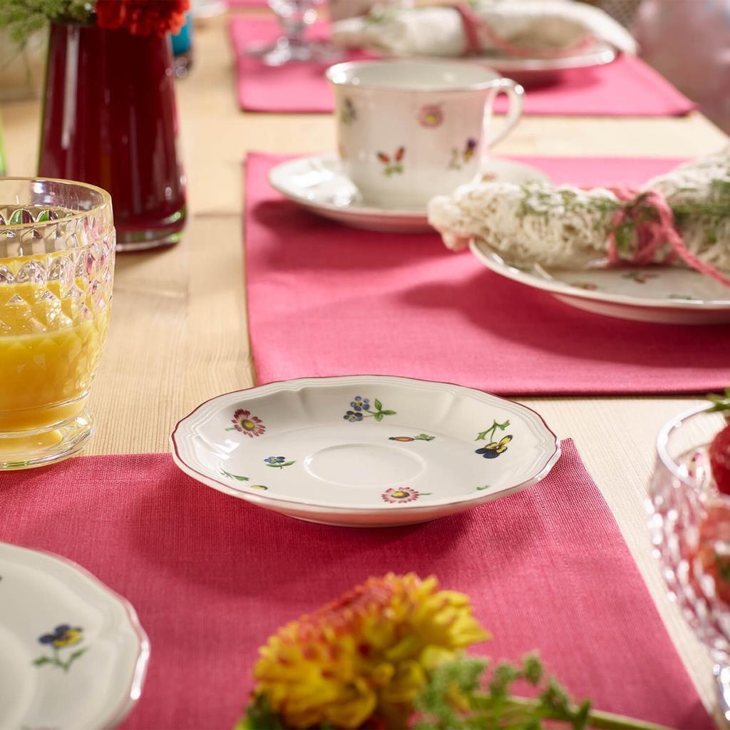 Villeroy & Boch Tasse »Teetasse mit Untertasse Petite Fleur 130 ml bunt« Spülmaschinenfest, Mikrowellensicher