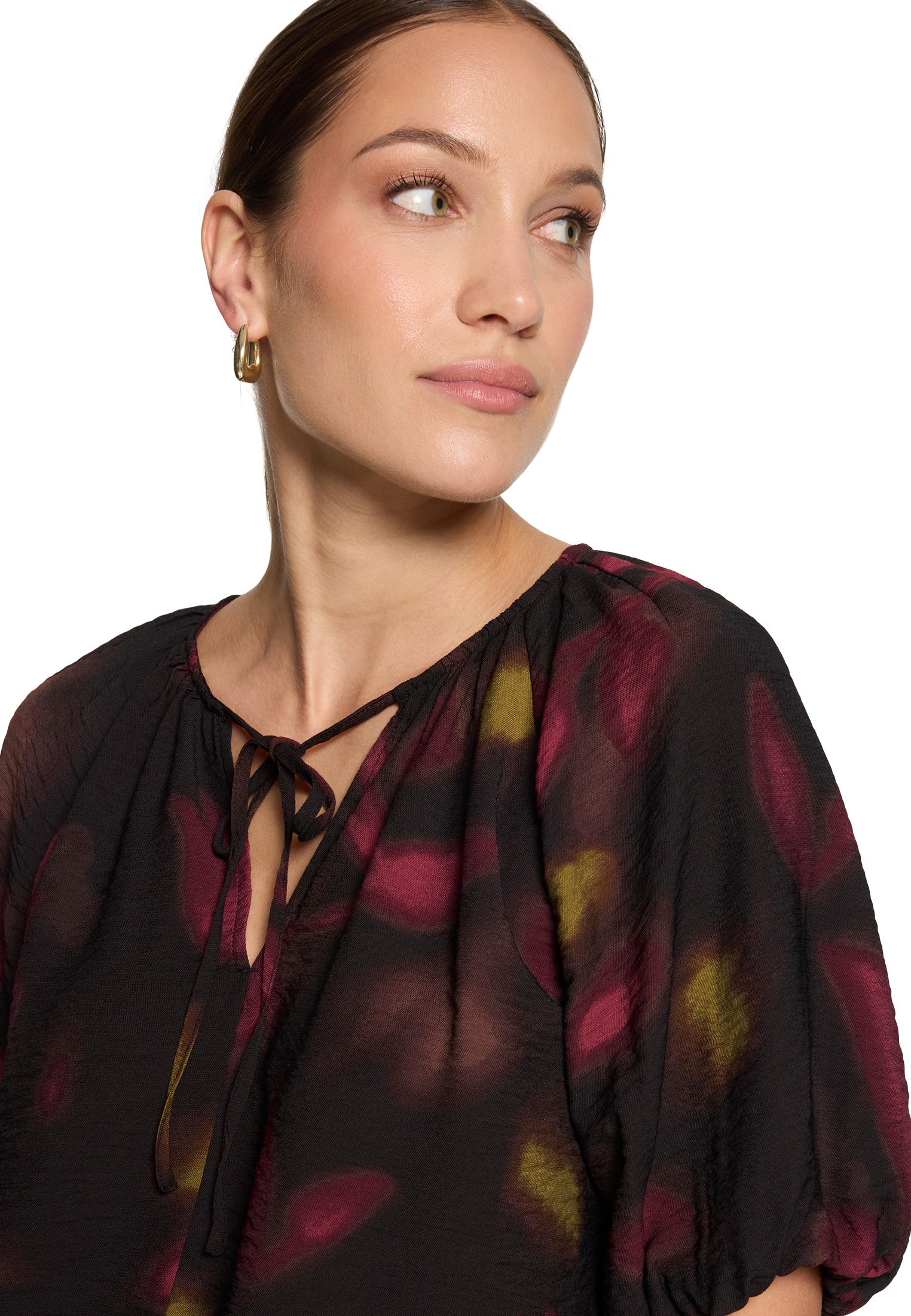 Zero Klassische Bluse »Casual-Bluse mit Blumenprint«