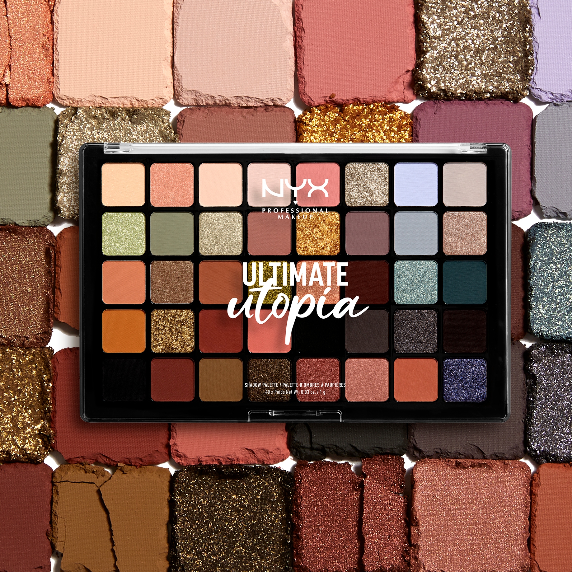 NYX PROFESSIONAL MAKEUP Lidschatten-Palette »ULTIMATE SHADOW PALETTE« mit intensiven Farbtönen