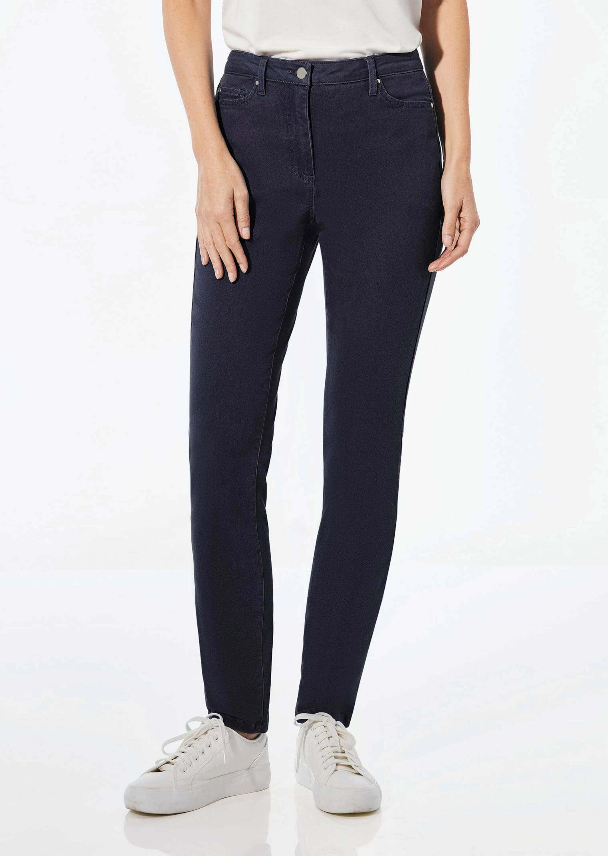 GOLDNER Regular-fit-Jeans »Lange Freizeithose BELLA mit Formbund«
