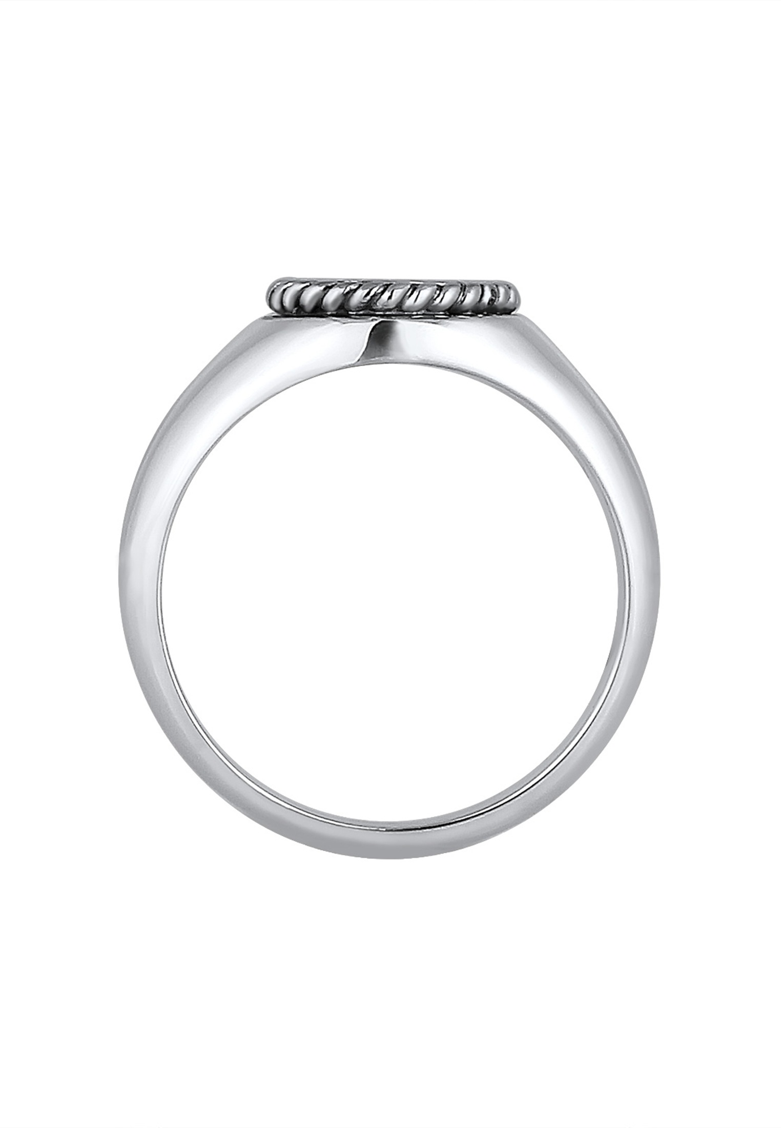 Kuzzoi Siegelring »Ring Siegelring Anker 925 Sterling Silber«