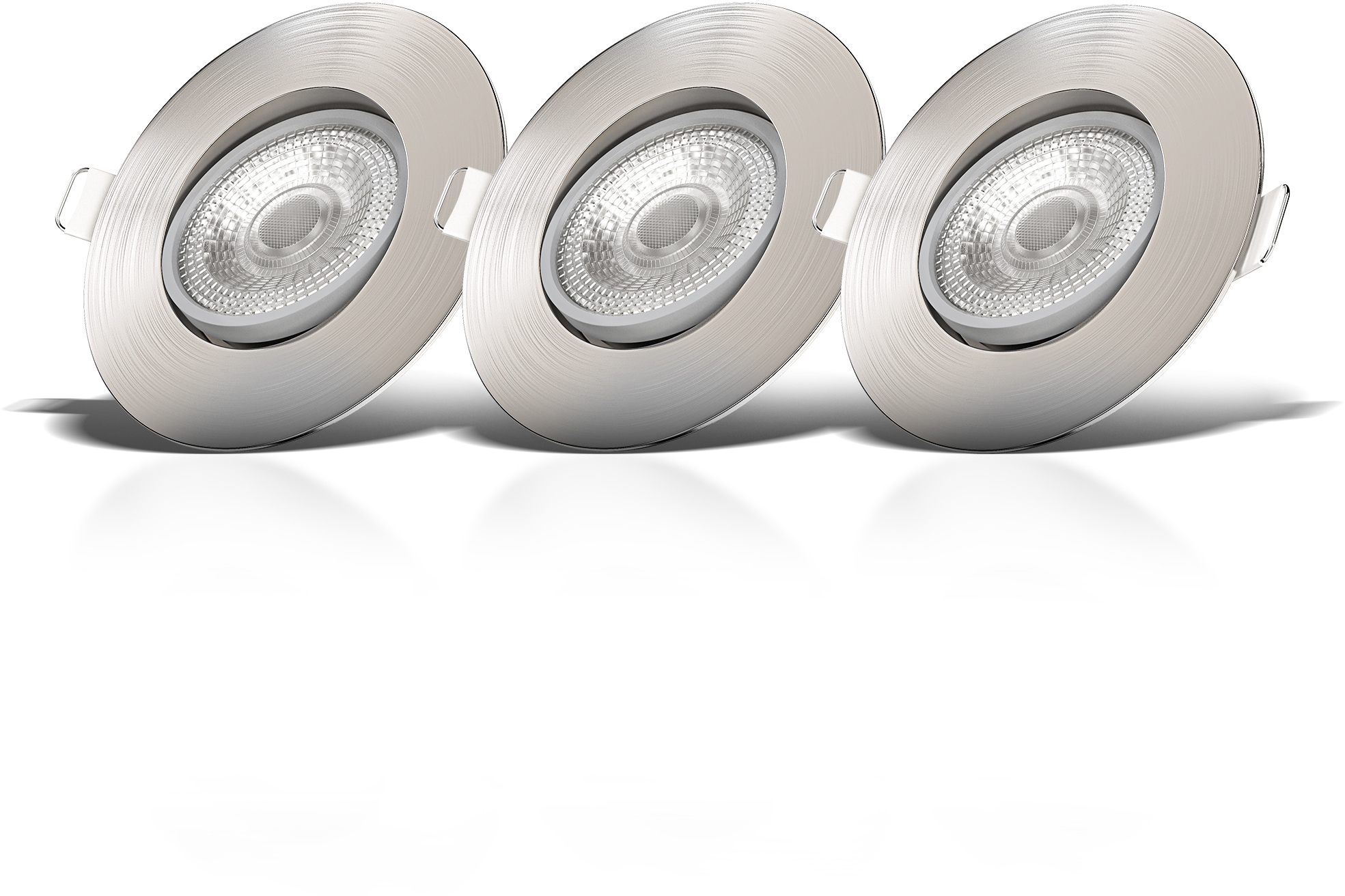 B.K.Licht LED Einbauleuchte, 3 flammig-flammig, Einbauspots, dimmbar,  Deckenlampe, schwenkbar, 5W 460lm, 3er SET online kaufen, mit 3 Jahren XXL  Garantie