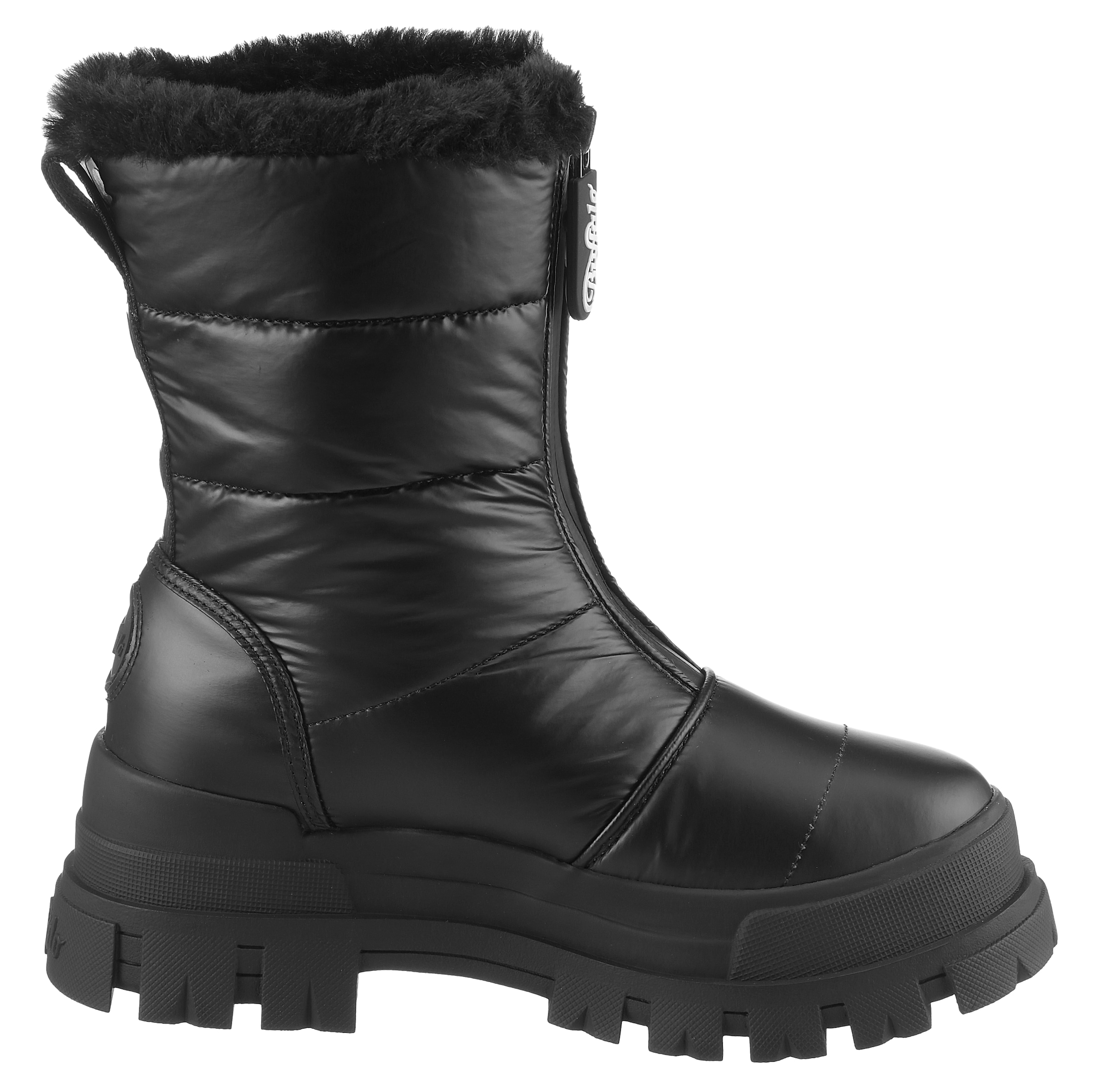 Buffalo Winterboots »ASPHA QUILT ZIP VEGAN«, Schlupfboots, Winterstiefelette, Snowboot mit Warmfutter