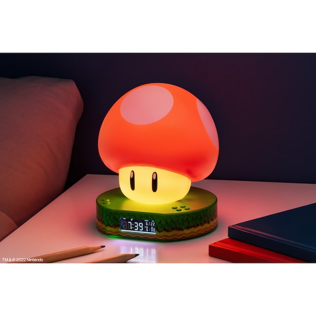 Paladone Wecker »Super Mario Pilz Mushroom digital Wecker« ➥ 3 Jahre XXL  Garantie | UNIVERSAL