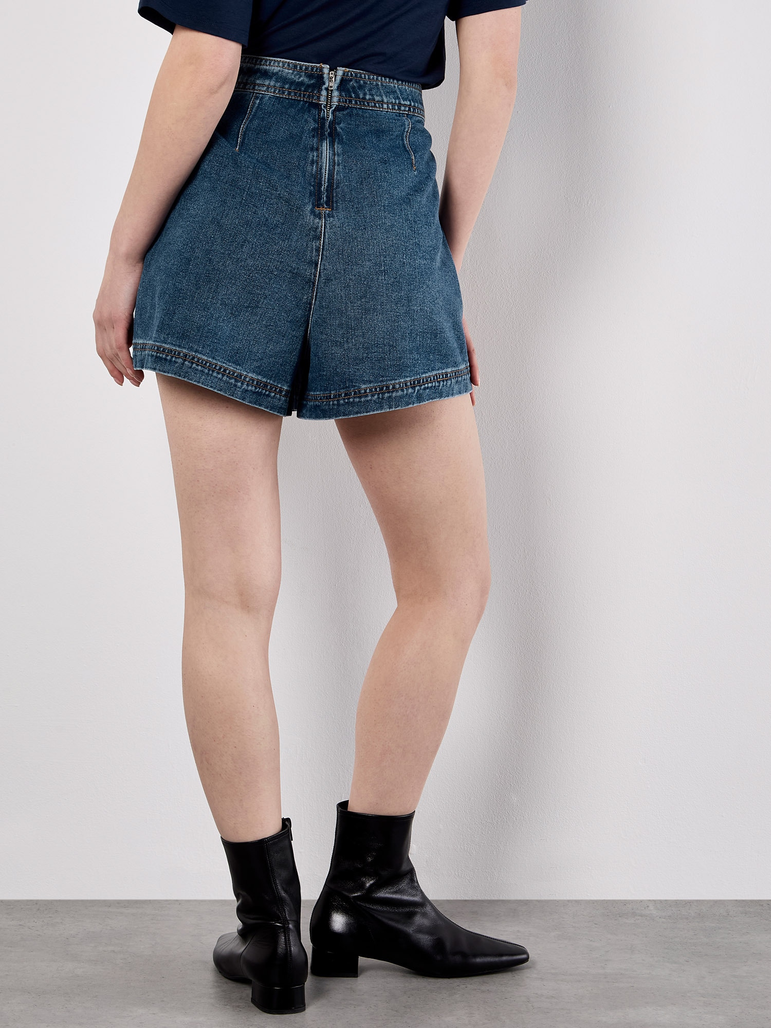 Apricot Minirock »Mini-Wickelrock aus Denim«
