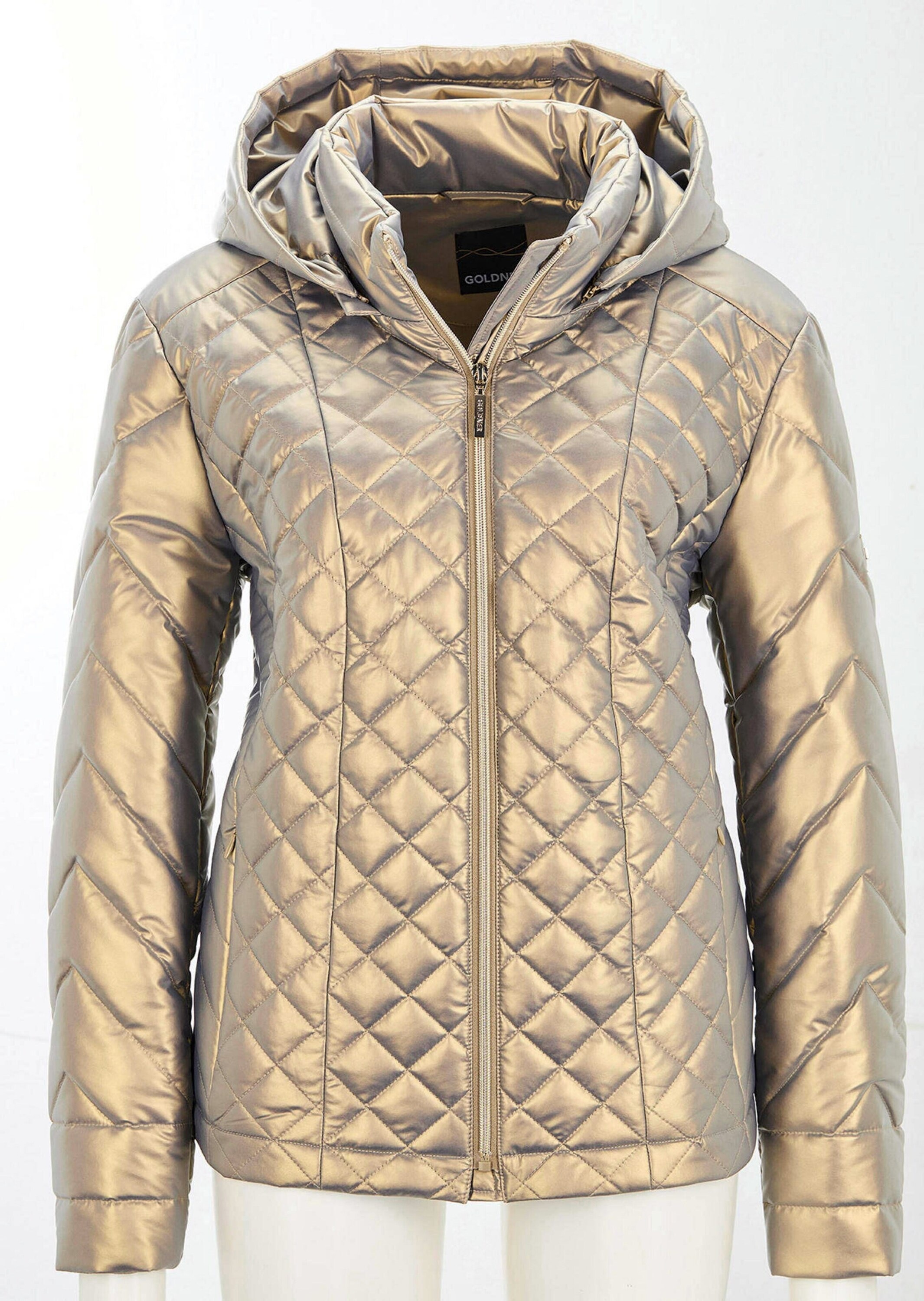 GOLDNER Steppjacke »Kurzgröße Steppjacke im Metallic-Look«