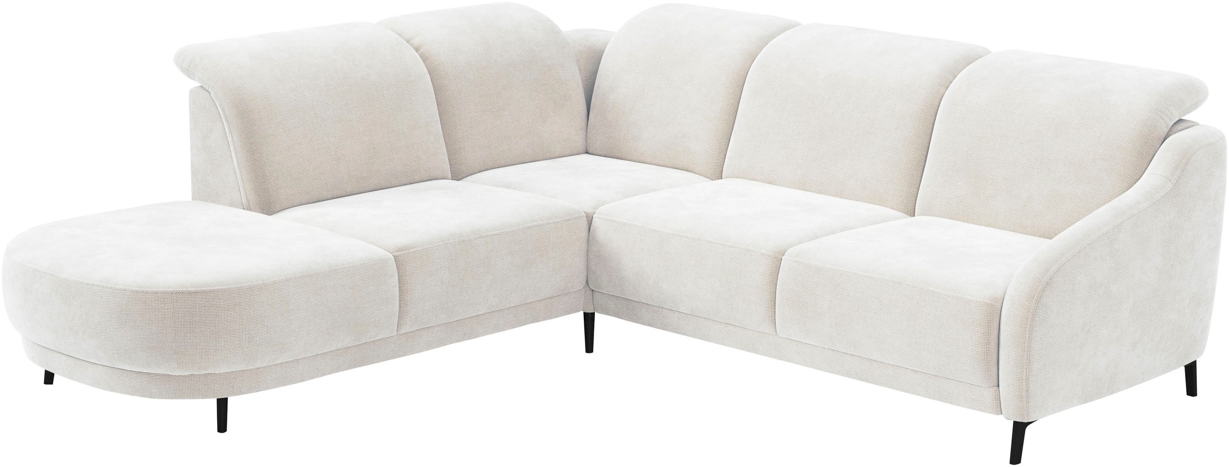 sit&more Ecksofa »Blues L-Form«, wahlweise mit Klapptisch und USB