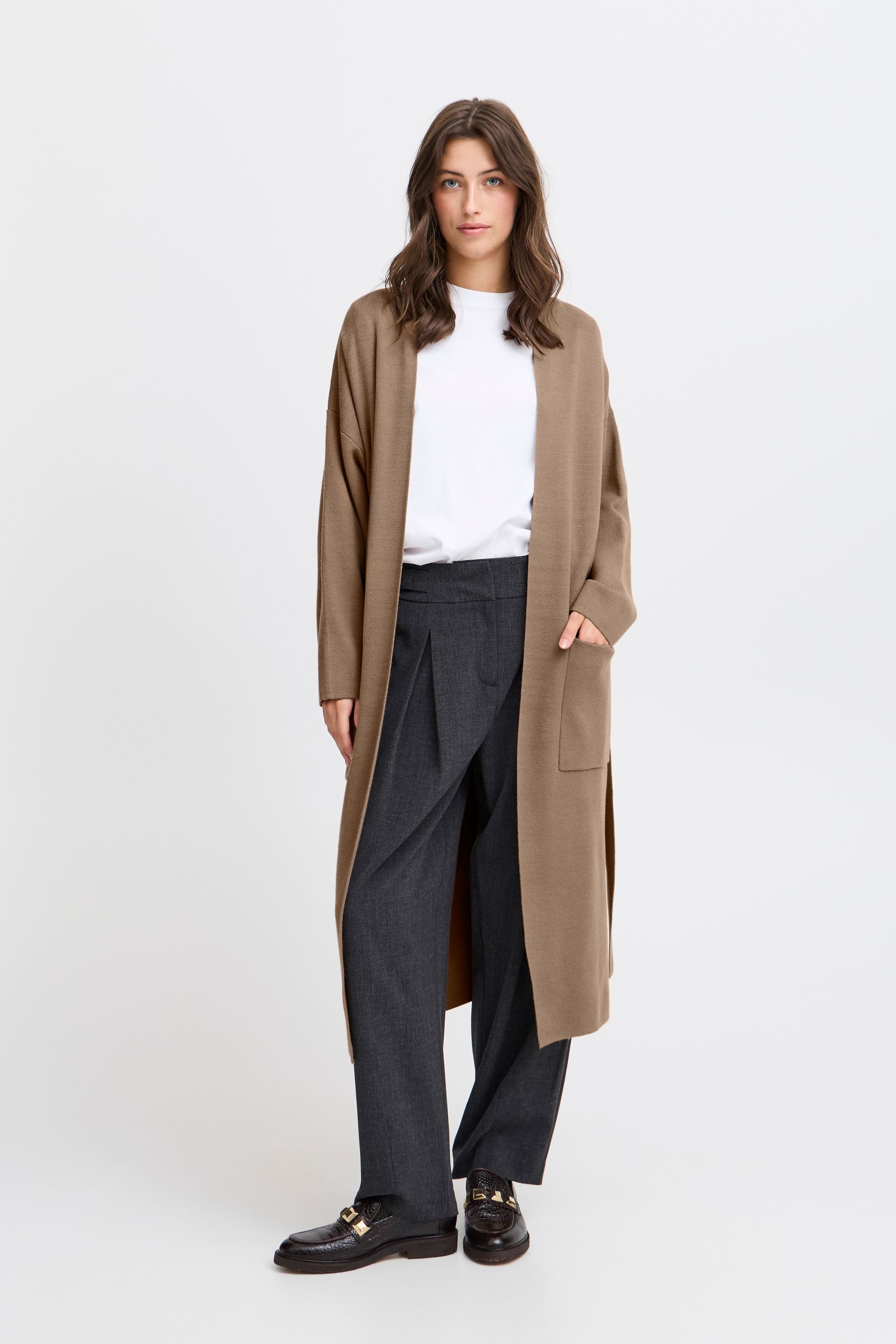 b.young Strickjacke »Strickjacke BYMIRAN LONG CARDIGAN -«