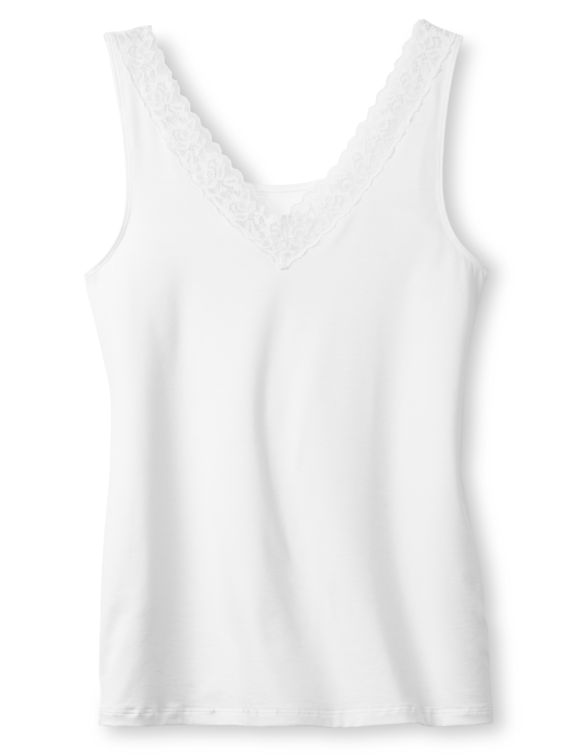 CALIDA Unterhemd »Natural Comfort Lace«, Tank-Top, Baumwoll-Top mit schöner Spitze