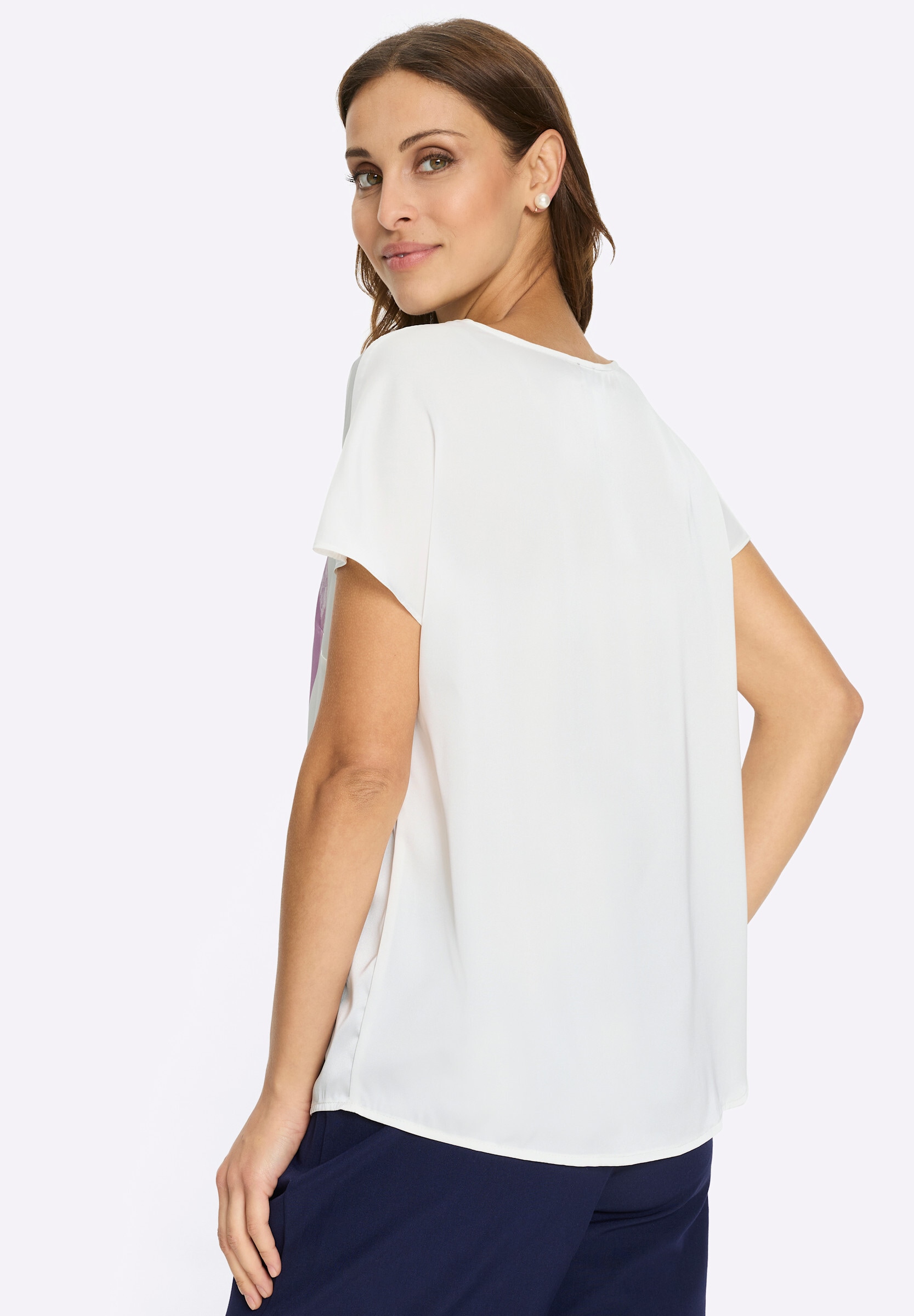 Witt Schlupfbluse »Satin-Bluse Satinbluse mit überschnittenen Schultern«