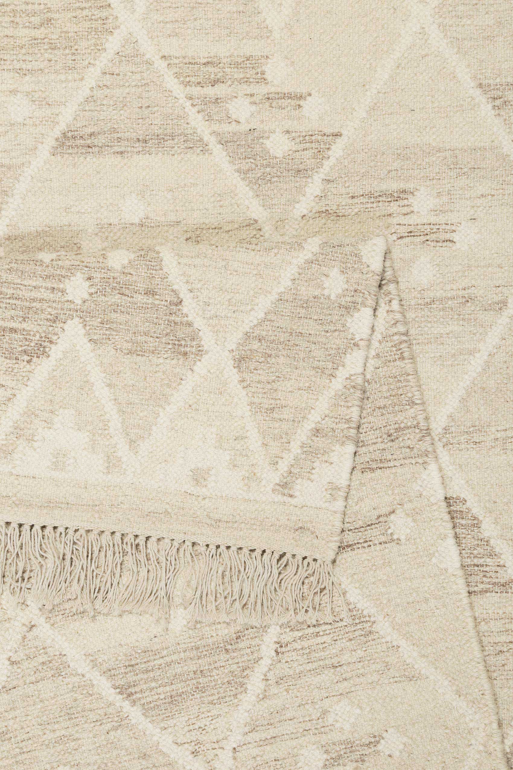 Green Looop Teppich »Vermont GL-82101«, rechteckig, 5 mm Höhe, handgewebter Naturfaserteppich aus 80% Wolle 20% Baumwolle, Wohnzimmer