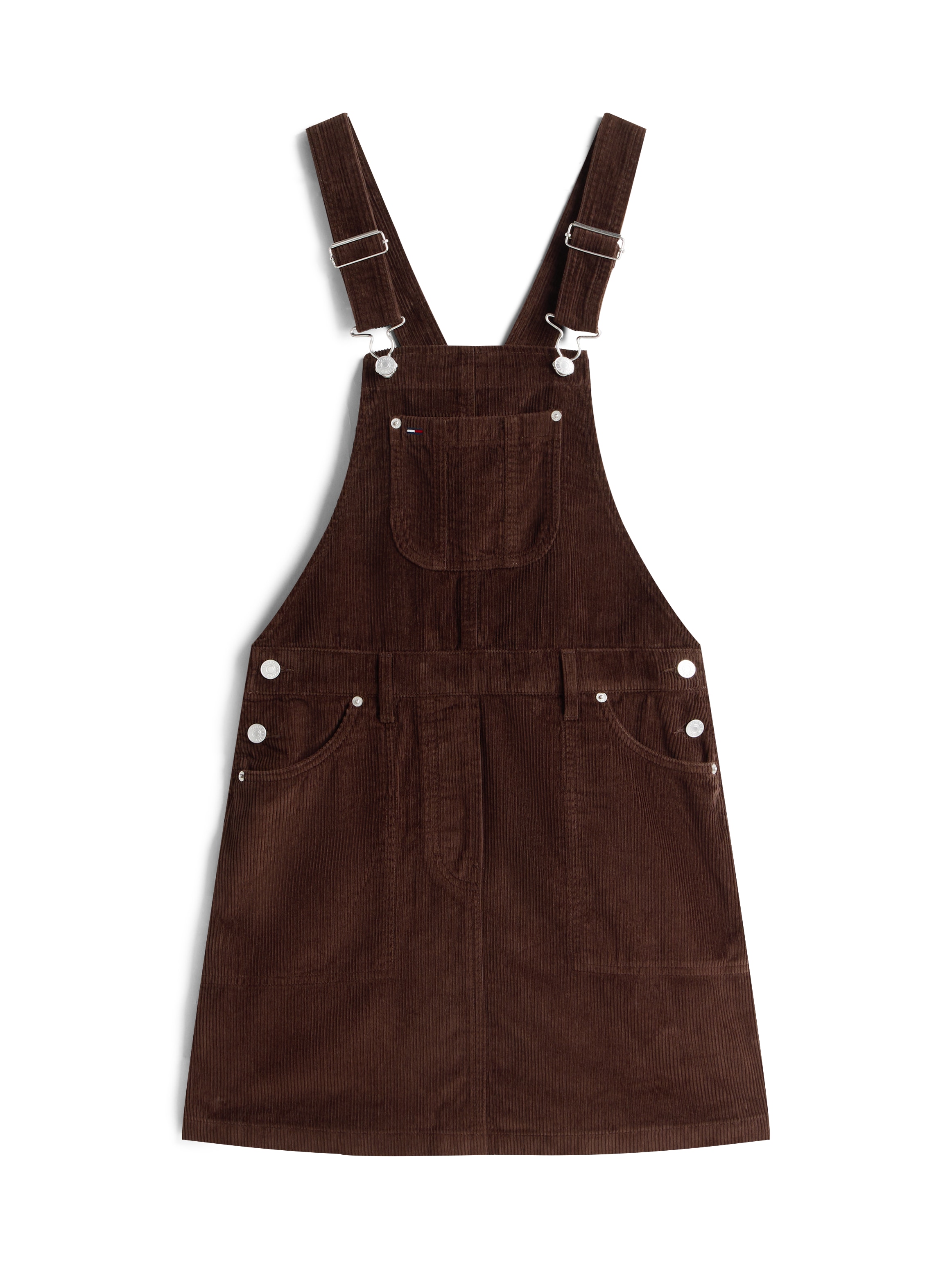 Tommy Jeans Latzkleid »TJW SCRIPT CORD DUNGAREES DRESS«, aus angenehmer Cord Qualität