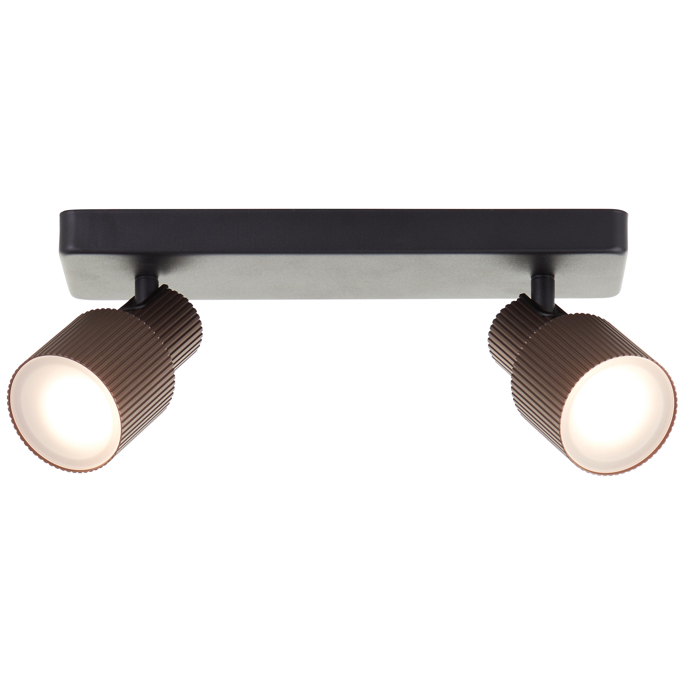 Brilliant Deckenstrahler »Cadiz«, 2 flammig, Leuchtmittel GU10 | LED wechselbar, 16 x 31 x 9 cm, 350 lm, 3000K, dimmbar, schwenkbar, Aluminium, schwarz