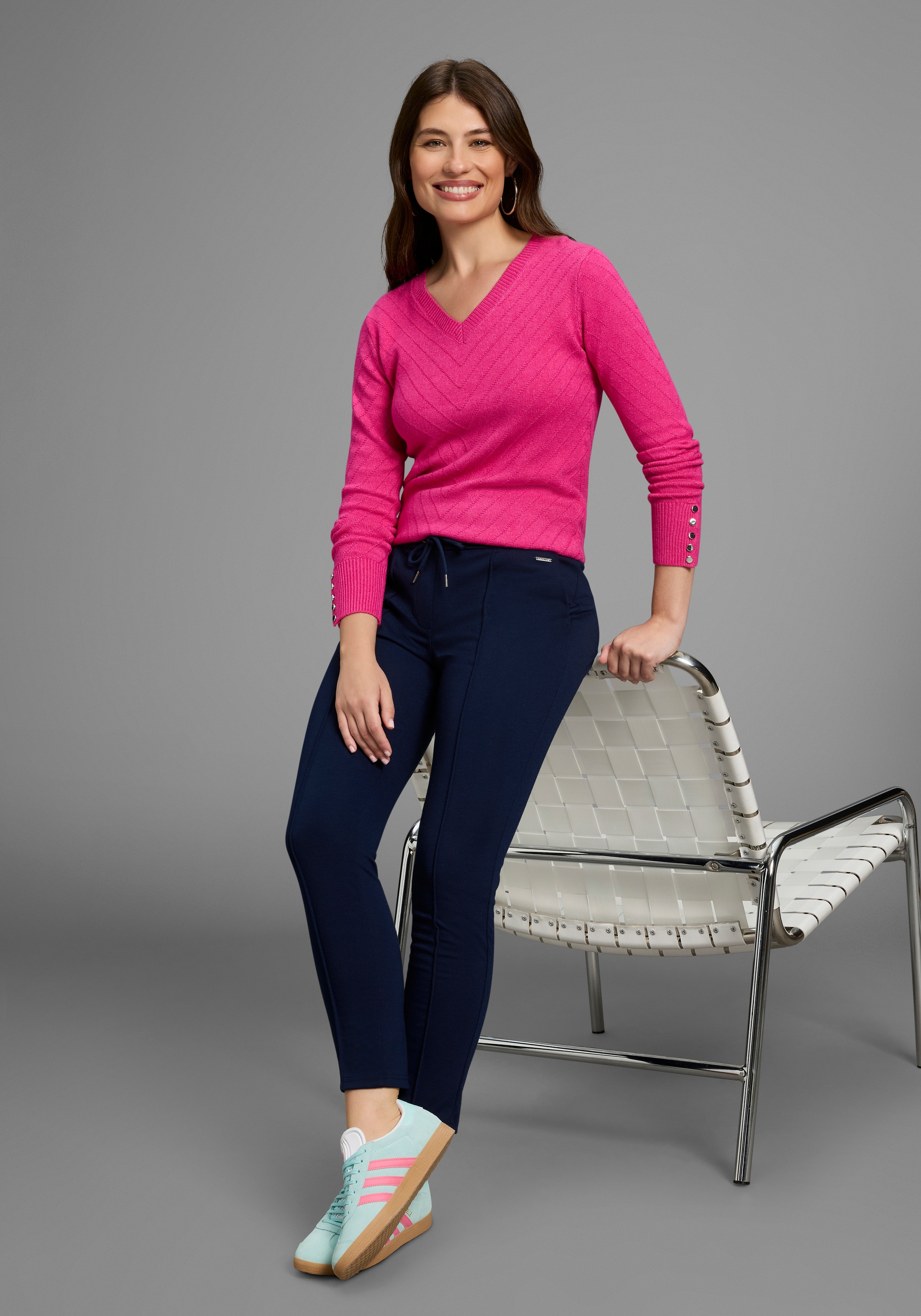 Laura Scott Jogger Pants, aus bequemer, elastischer Ware in edlem, sportivem Look