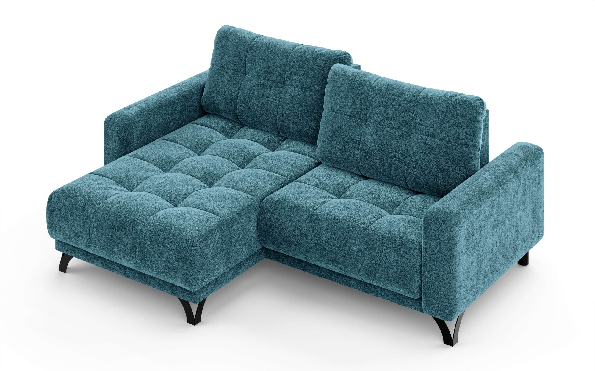 INOSIGN Ecksofa »FAIRVIEW mit verstellbaren Rückenlehne, Maße B/T/H: 234/174/93 cm«, L-Form mit Wellenunterfederung, Recamiere beidseitig montierbar