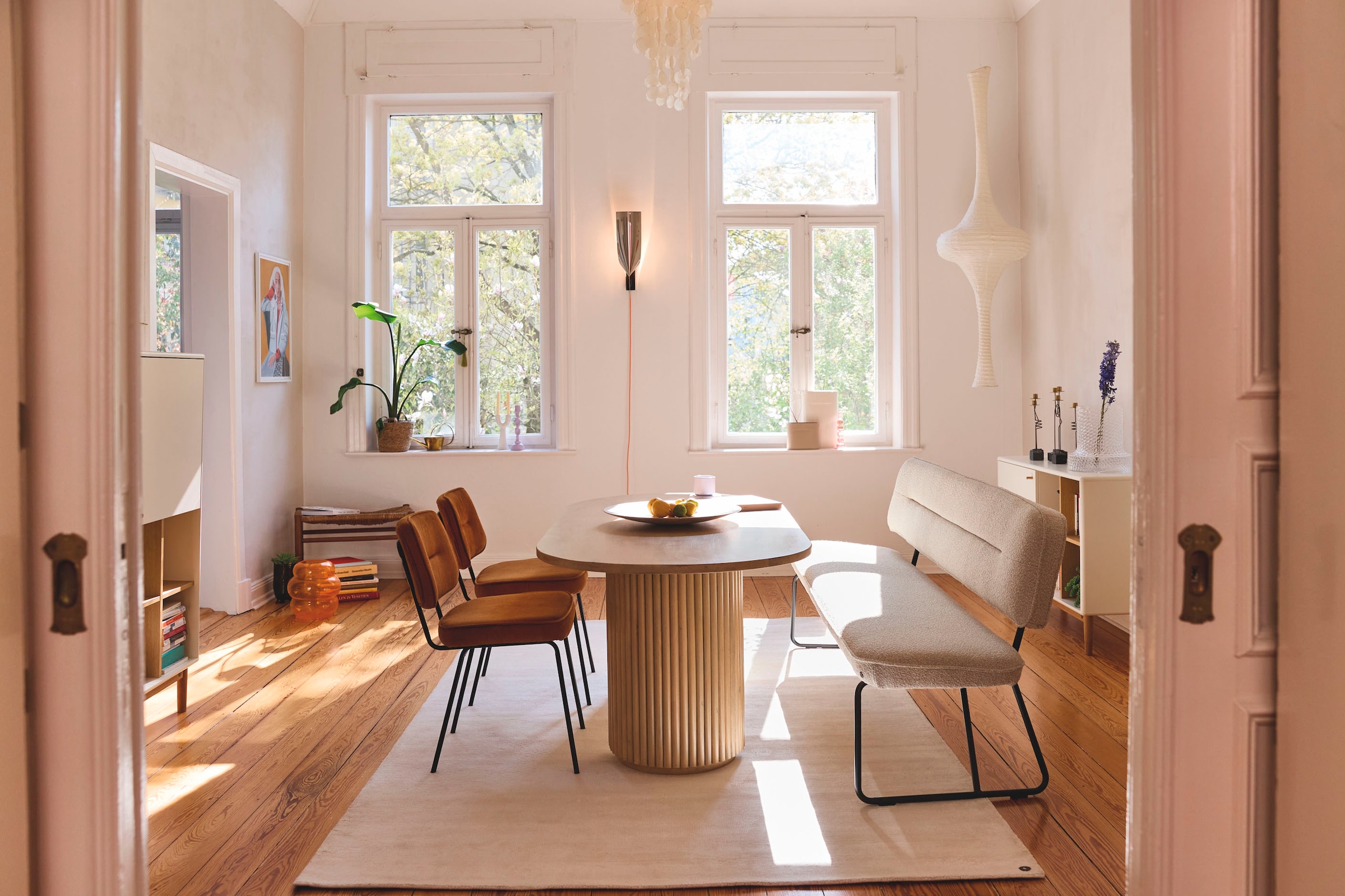TOM TAILOR HOME Esstisch »Ripped«, mit Tischbeinen im extravaganten Ribbed-Look