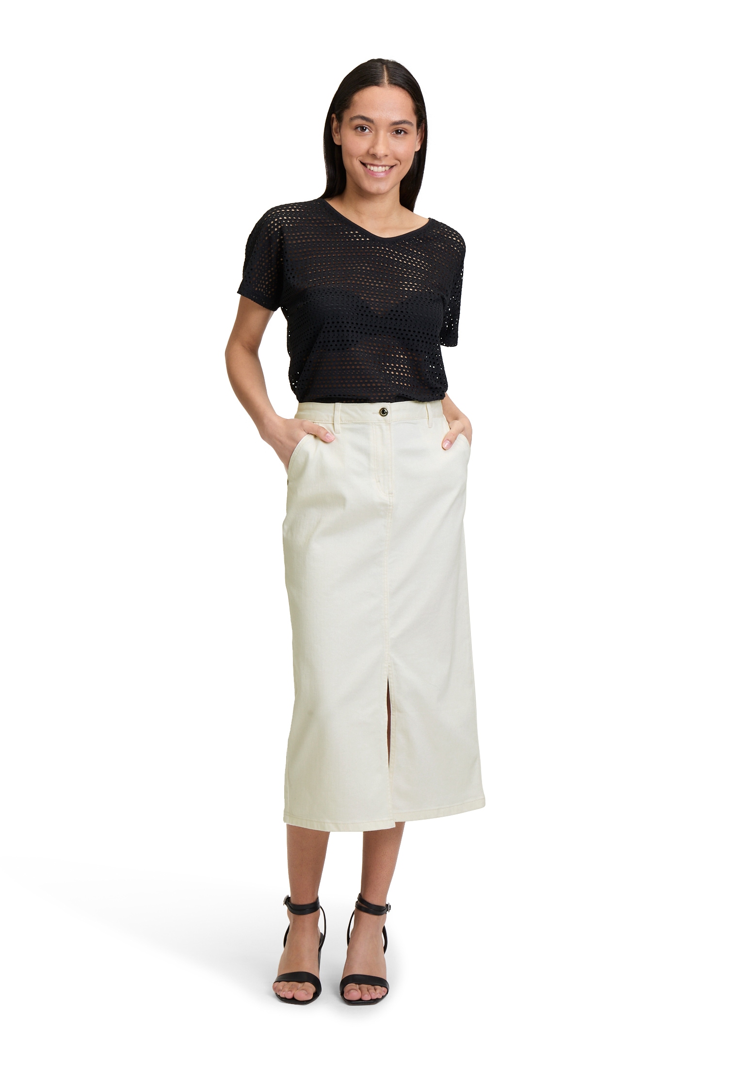 Betty Barclay Jeansrock »Jeansrock mit Waschung«