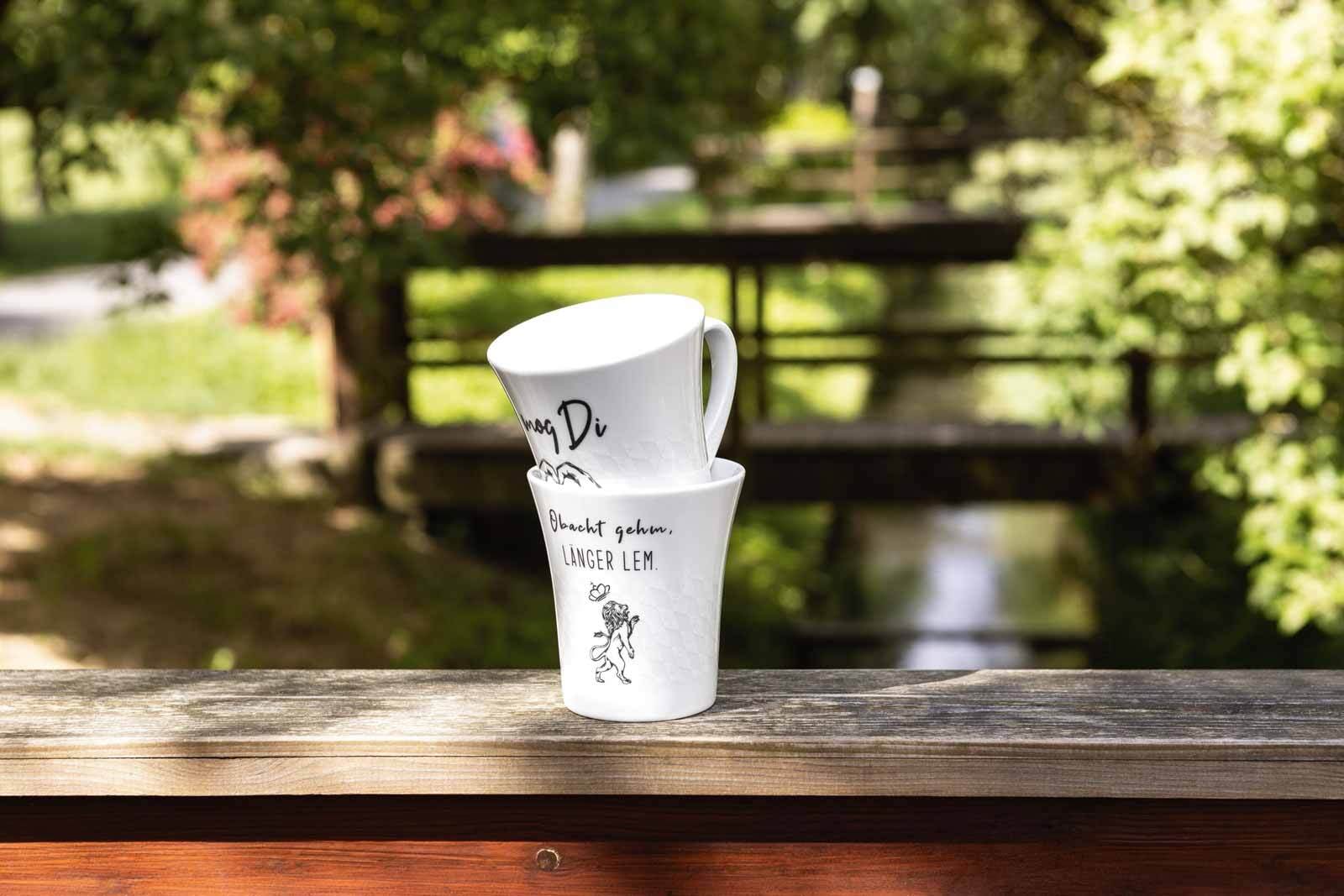 Seltmann Weiden Becher »Henkelbecher Bayern 400 ml 6er Set weiß« Spülmaschinengeeignet, Mikrowellenfest, Ofenfest