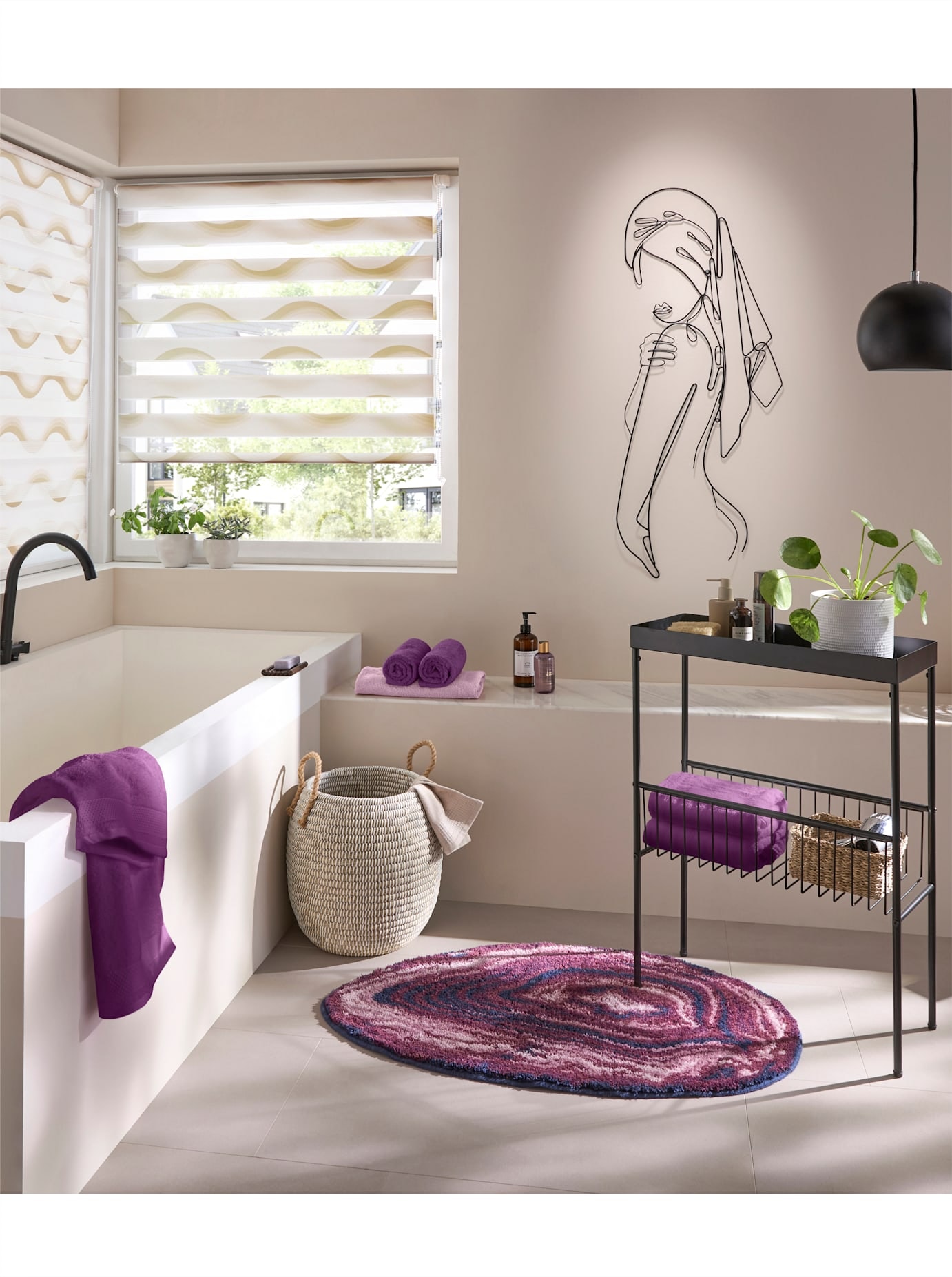 heine home Seitenzugrollo halbtransparent