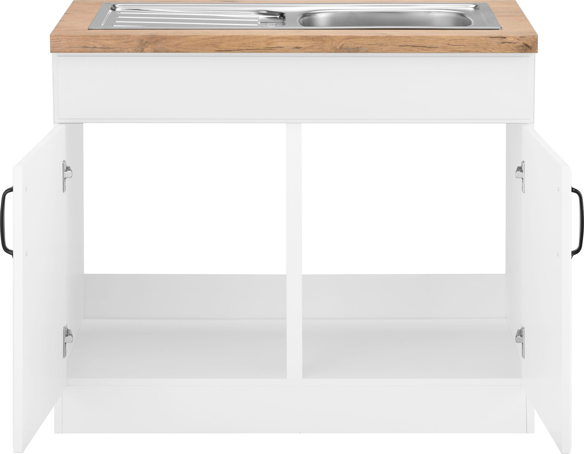 wiho Küchen Spülenschrank »Erla«, 100 cm breit mit Kassettenfront