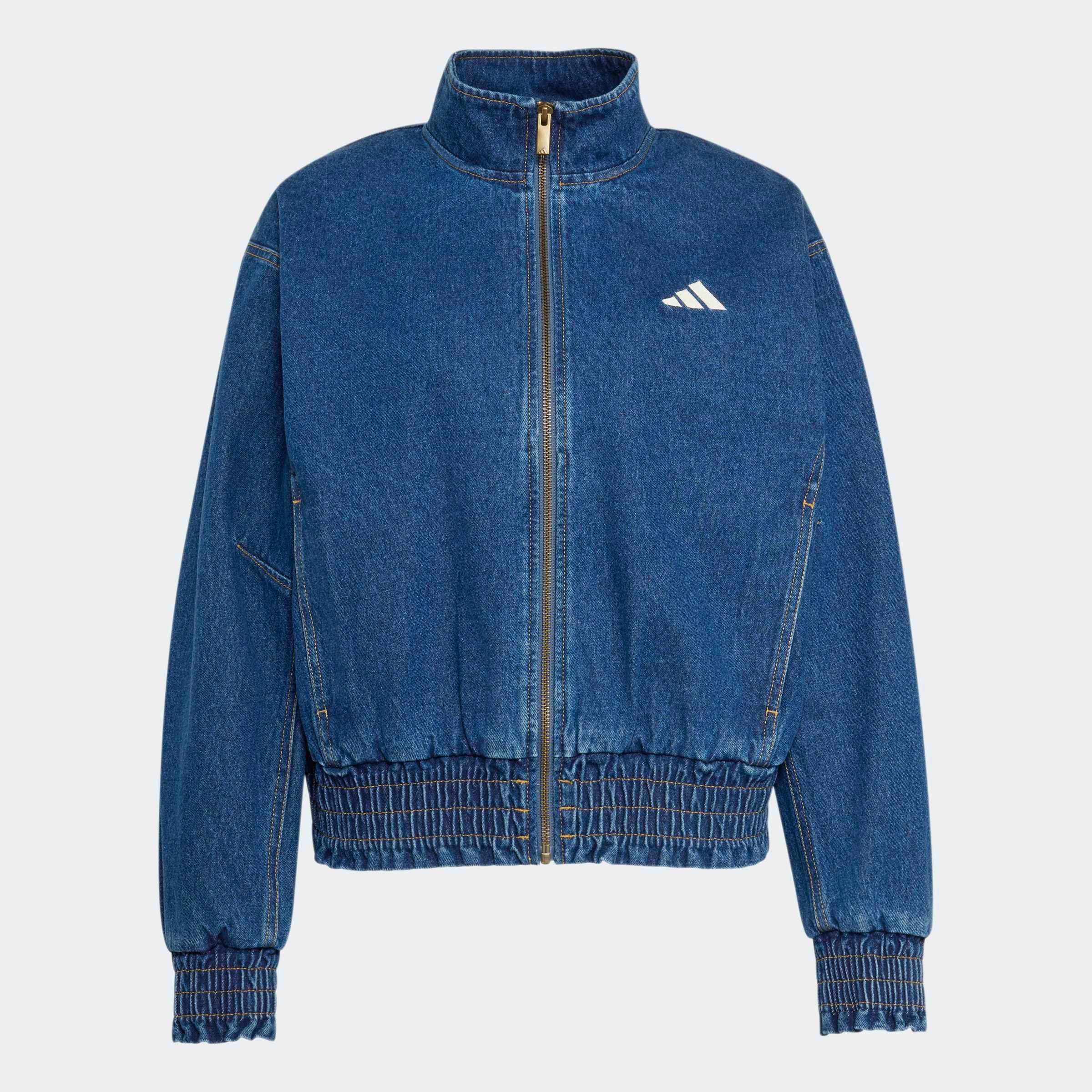 adidas Sportswear Outdoorjacke »STADIUM, LOCKERE PASSFORM, VERWASCHENE OPTIK« für Erwachsene, mit Baumwolle als Obermaterial