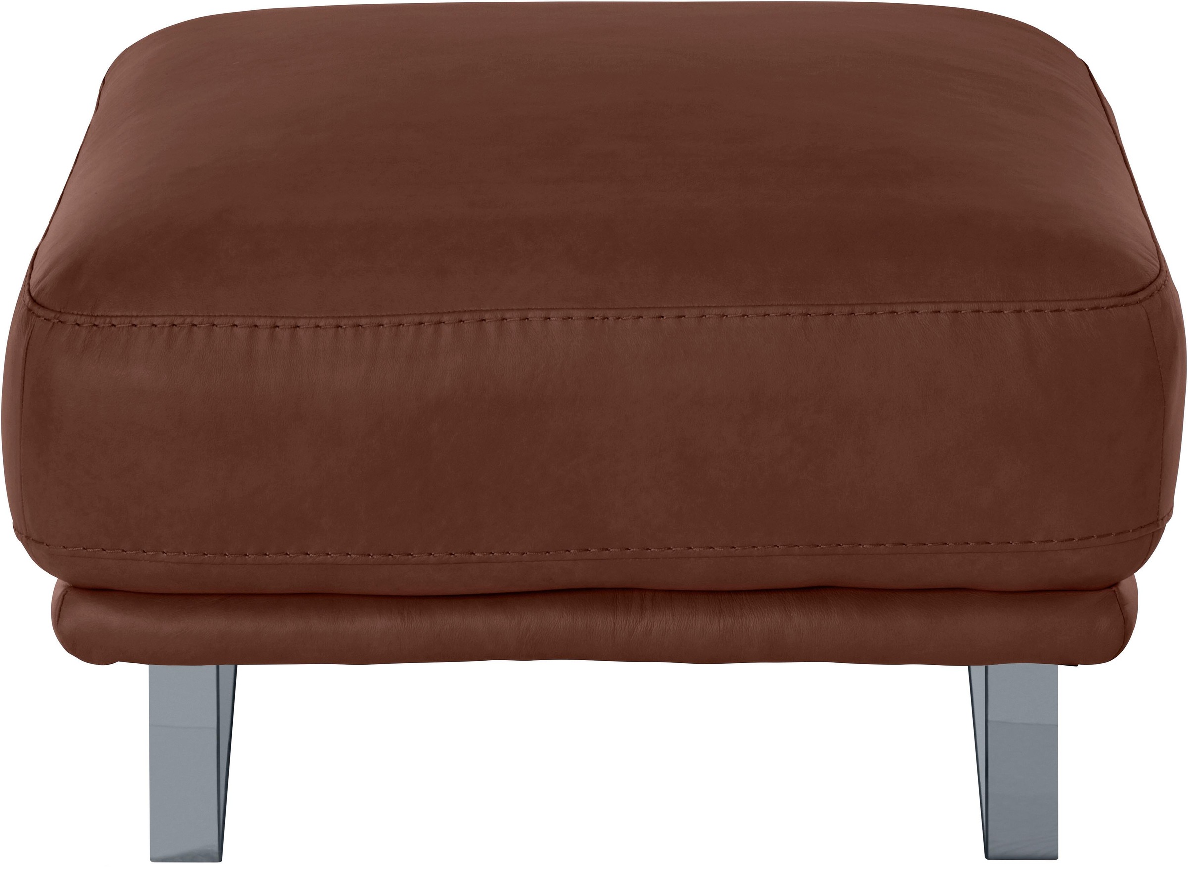W.SCHILLIG Hocker »montanaa«, mit Metallkufen in Silber matt, Breite 71 cm