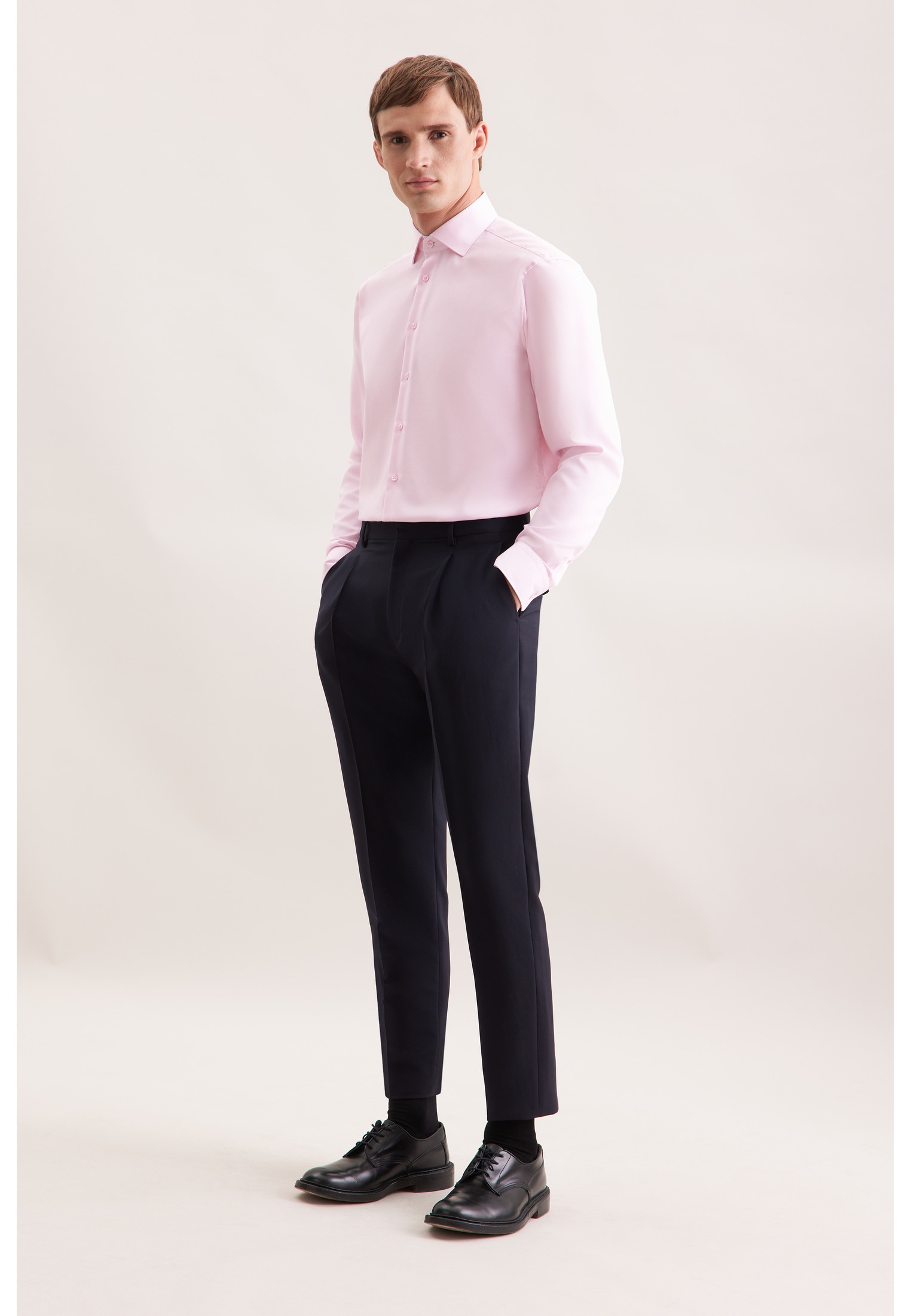 seidensticker Businesshemd »Schwarze Rose«, Regular 1/1 Kentkragen Uni
