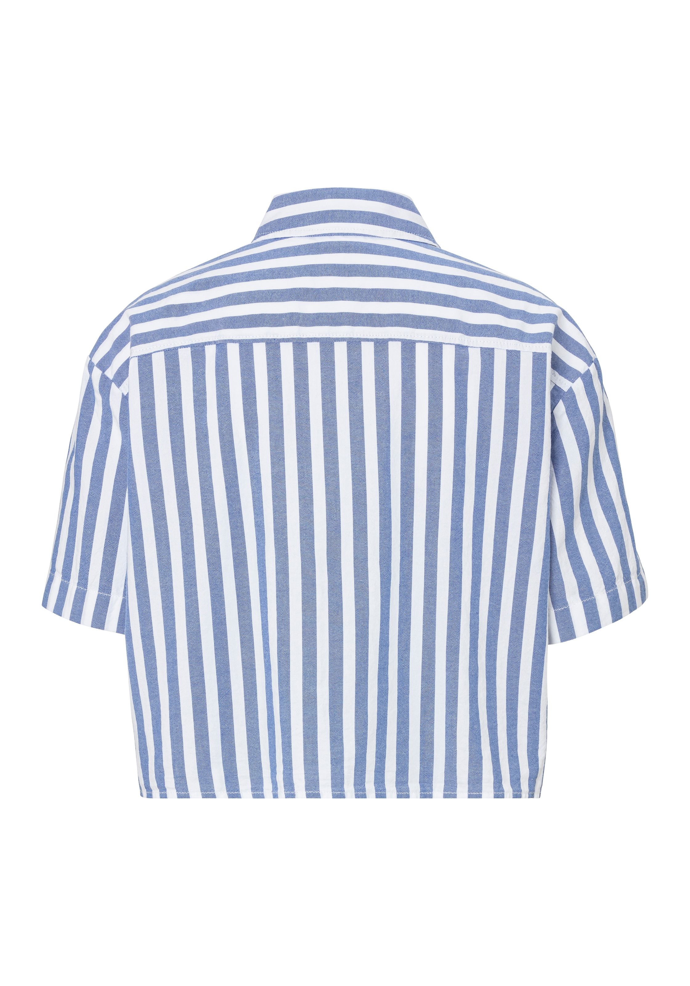 HUGO Blue Klassische Bluse »Eleisa«, Oxford Qualität, Logostickerei