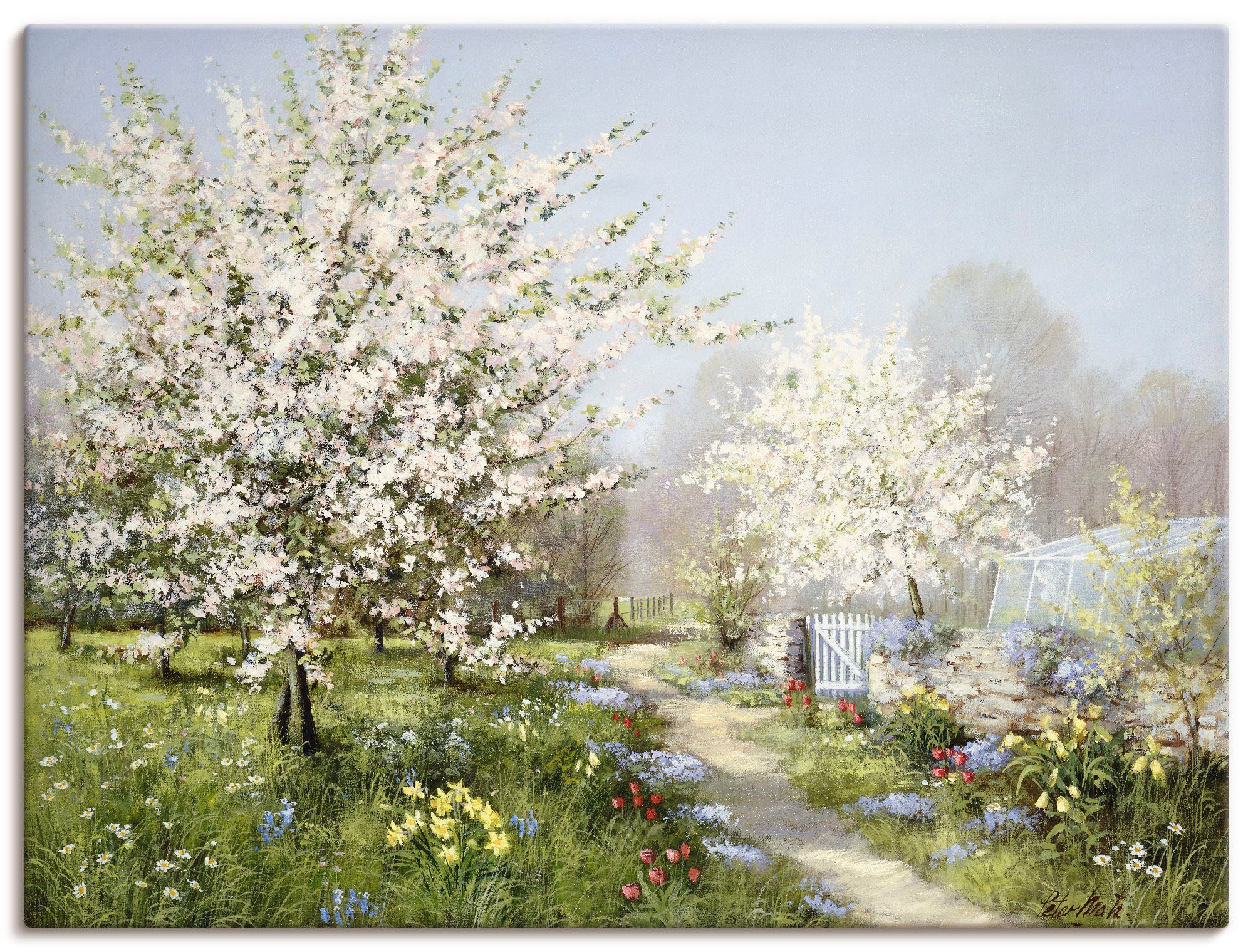 Artland Wandbild "Frühlingsblüten" Wiesen & Bäume 1 Stk. tlg. als Leinwandbild, Poster in verschied. Größen