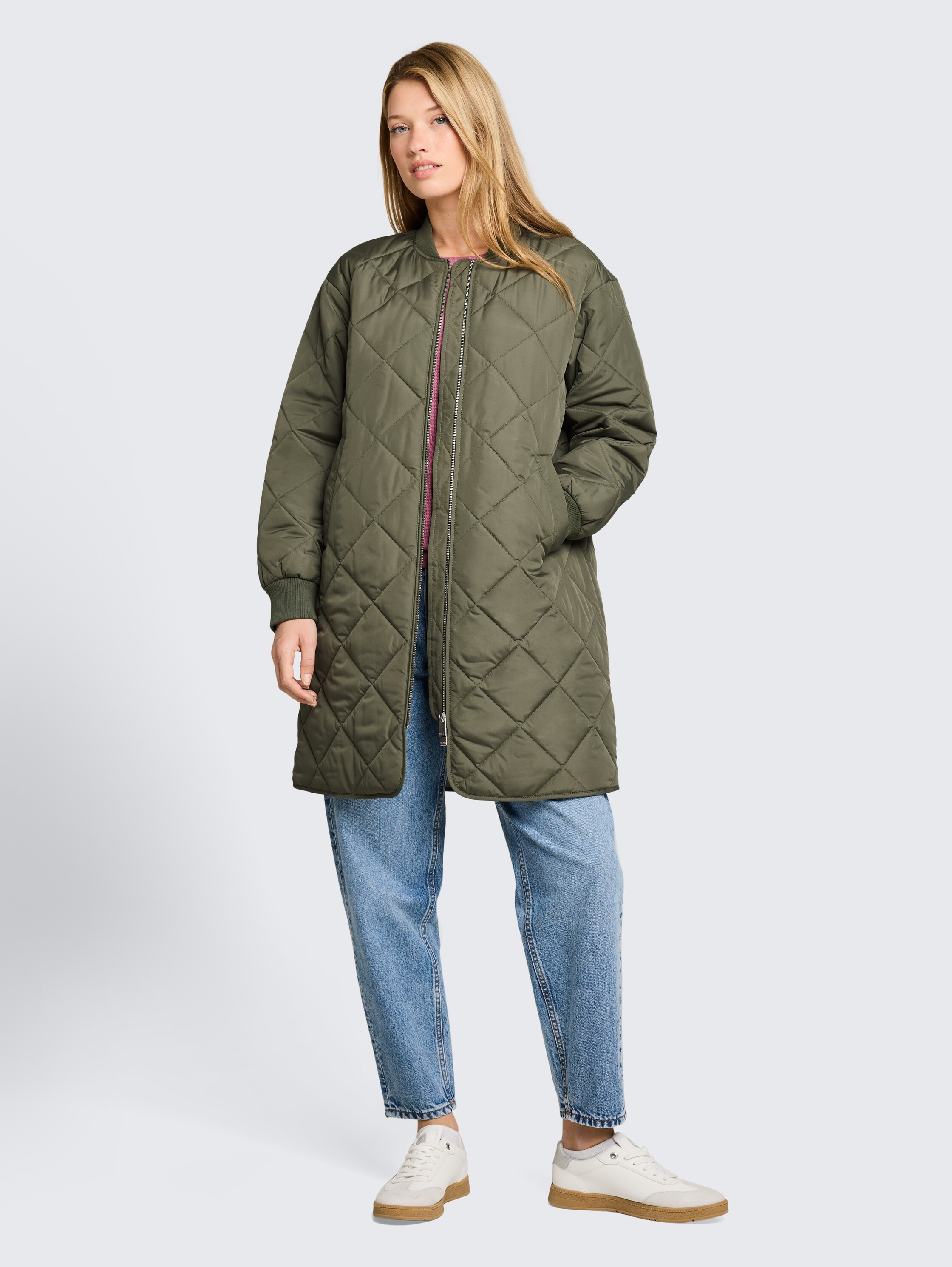 TOM TAILOR Denim Steppmantel im Blouson-Style und mit Reißverschluss